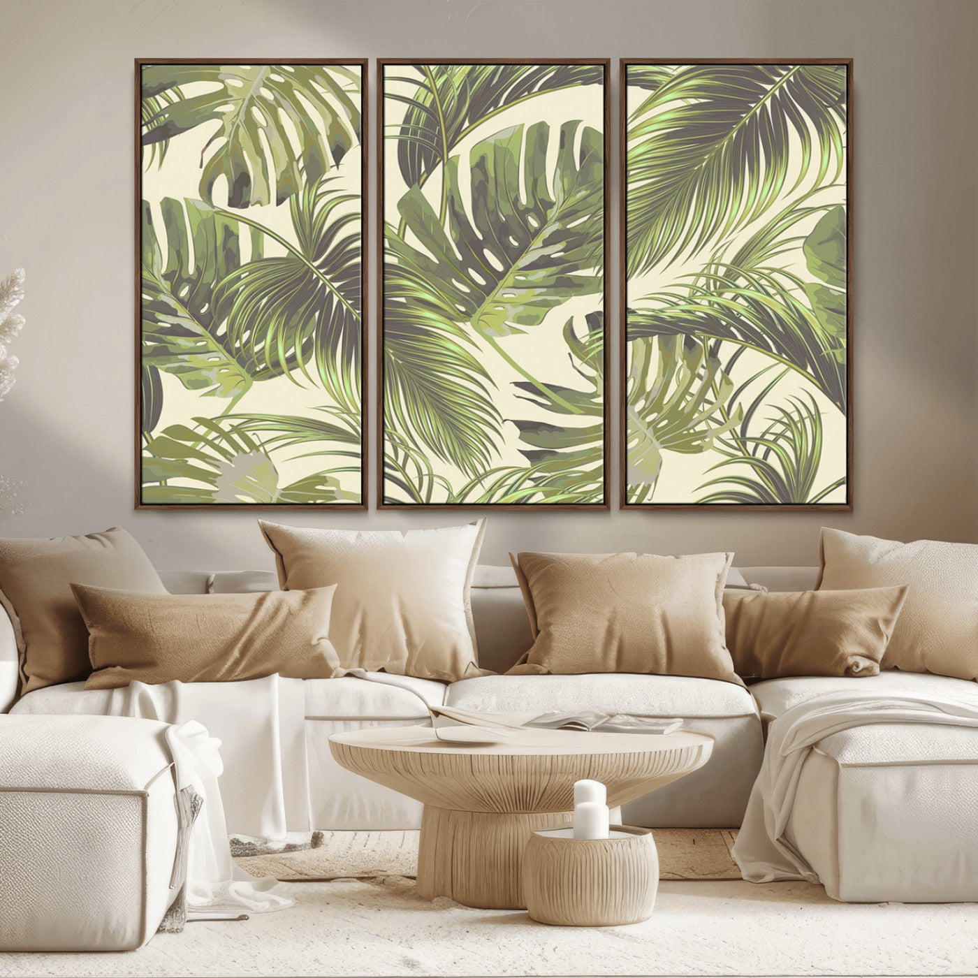 MGV-FC-48X32-3P - Palm Leaves Canvas Print