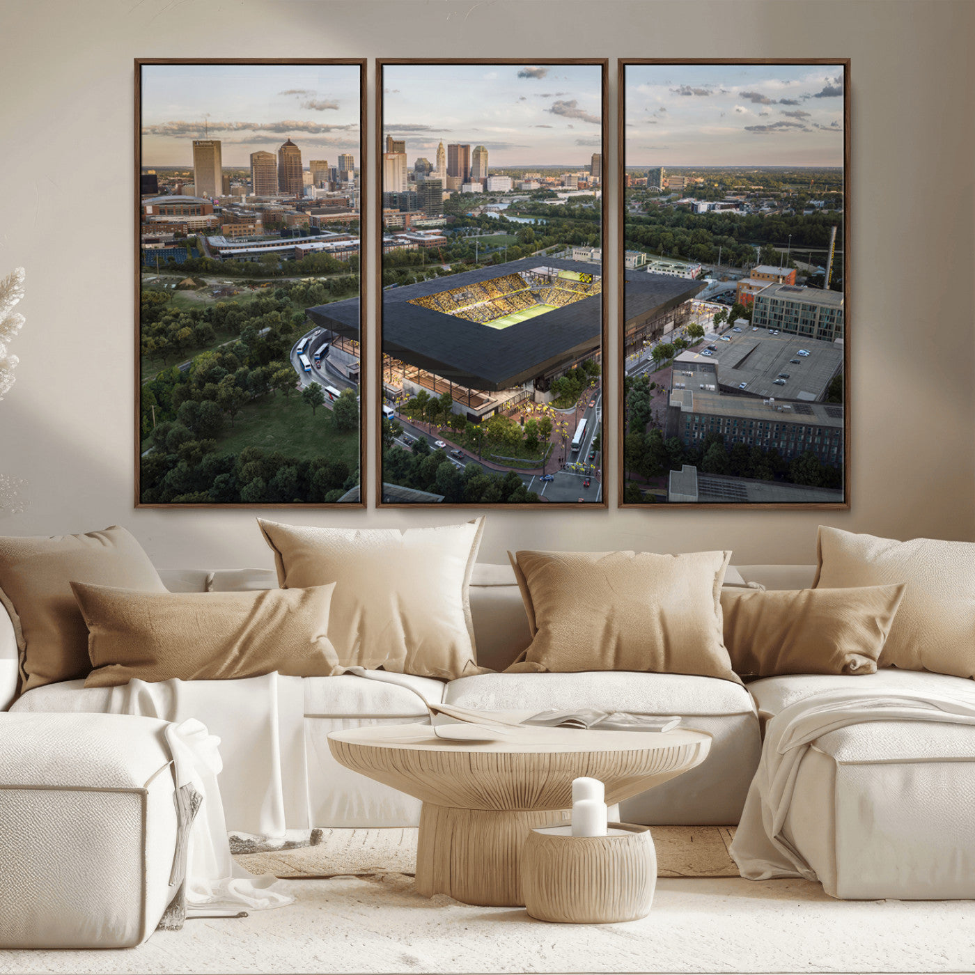 MGV-FC-48X32-3P - Columbus Crew Soccer Team Print - Columbus Crew Stadium Wall Art, Columbus Crew Soccer Wall Art