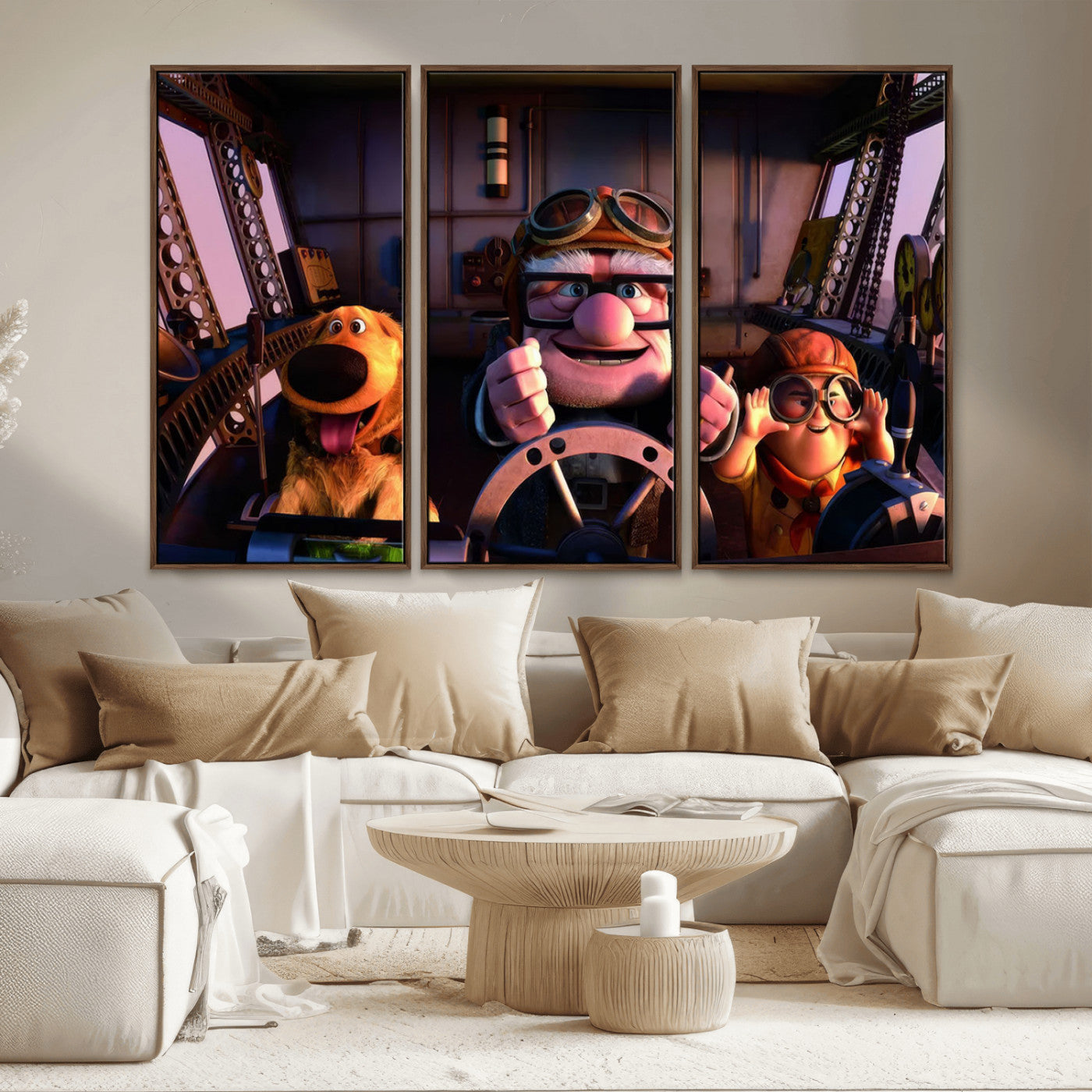 MGV-FC-48X32-3P - Carl Russel And Dog, Movie Up Poster, Movie Up Wall Art, Movie Up Poster Print, Carl