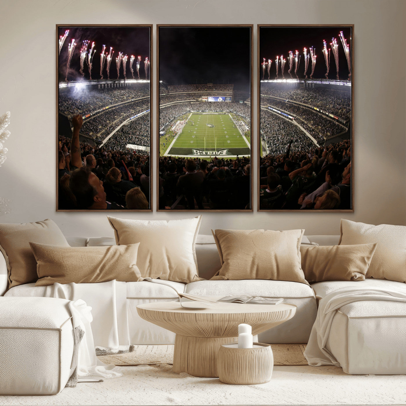 MGV-FC-48X32-3P - Eagles Field Stadium Wall Art - Philadelphia Eagles Football Team Print - Philadelphia Lincoln