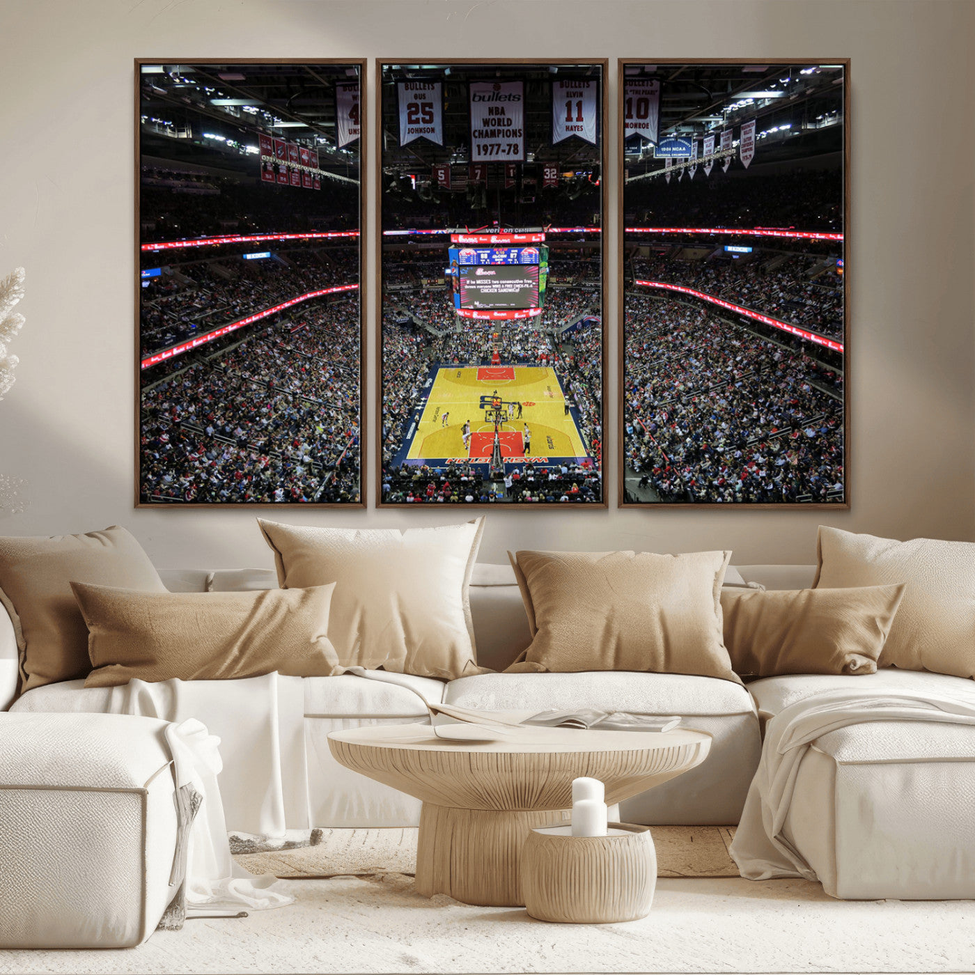 MGV-FC-48X32-3P - Capital One Arena Stadium Wall Art | Canvas Print | Ready to Hang | Washington D.C. Sports Decor
