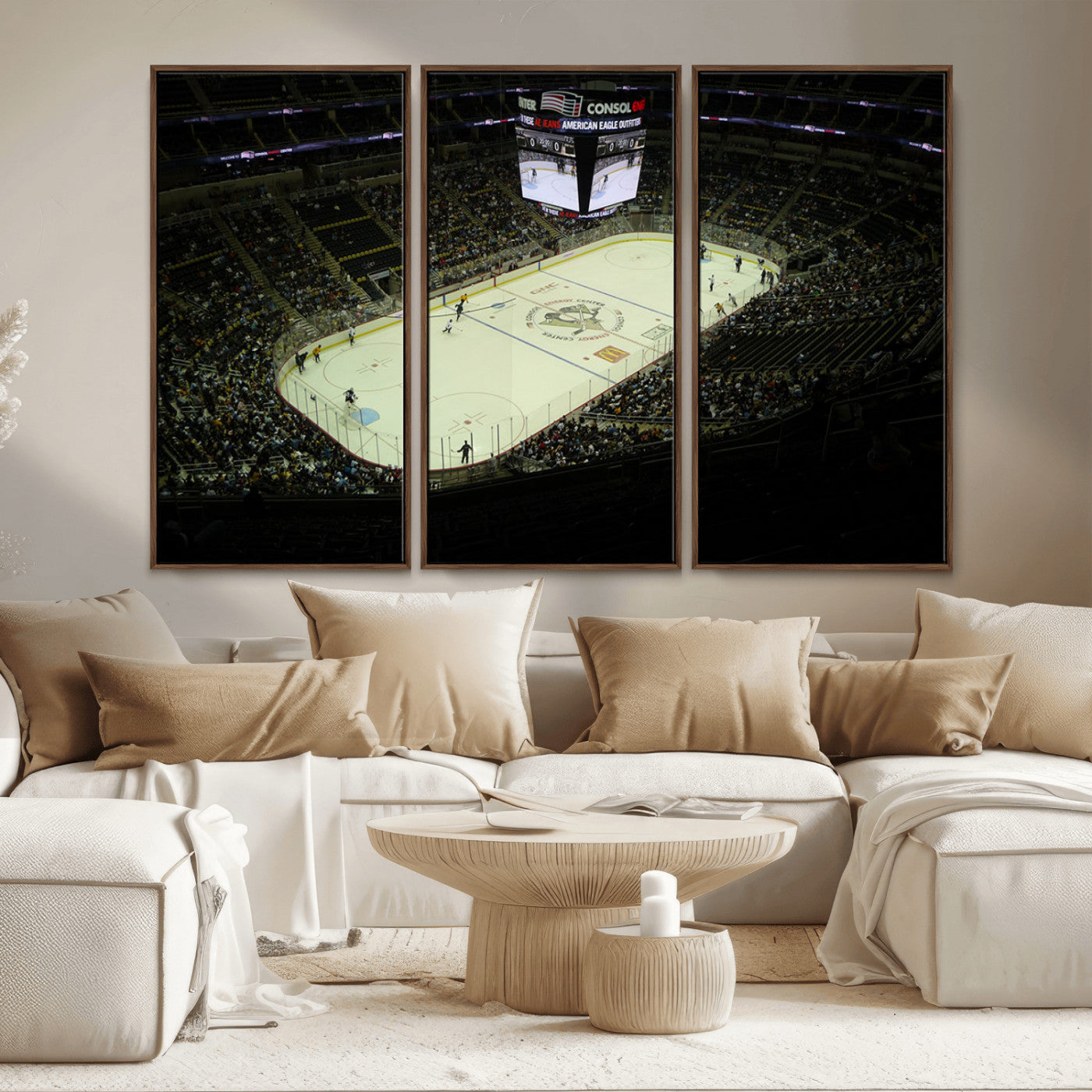 MGV-FC-48X32-3P - PPG Paints Arena Pennsylvania Pittsburgh Penguins Hockey Stadium Canvas, Pennsylvania Pittsburgh