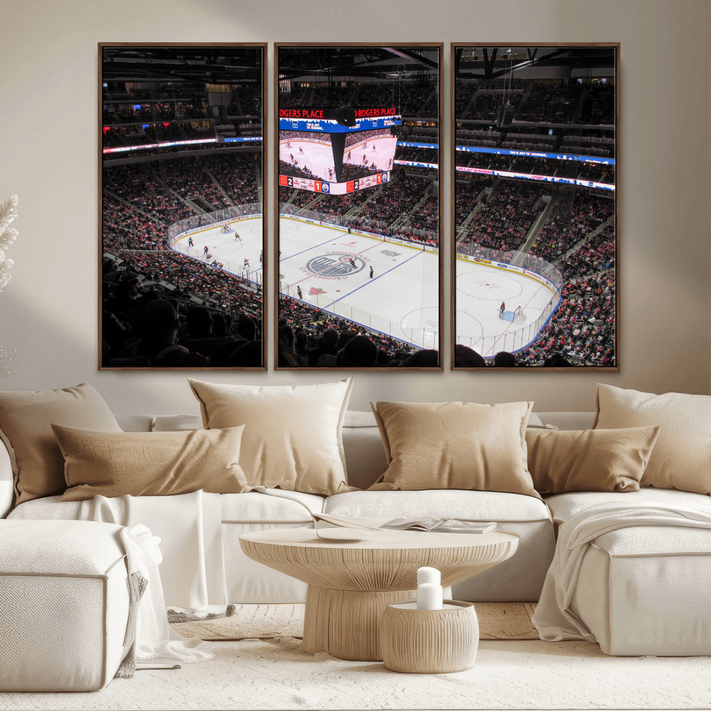MGV-FC-48X32-3P - Rogers Place Edmonton Oilers Ice Hockey Stadium Wall Art, Rogers Place Edmonton Oilers Wall Art