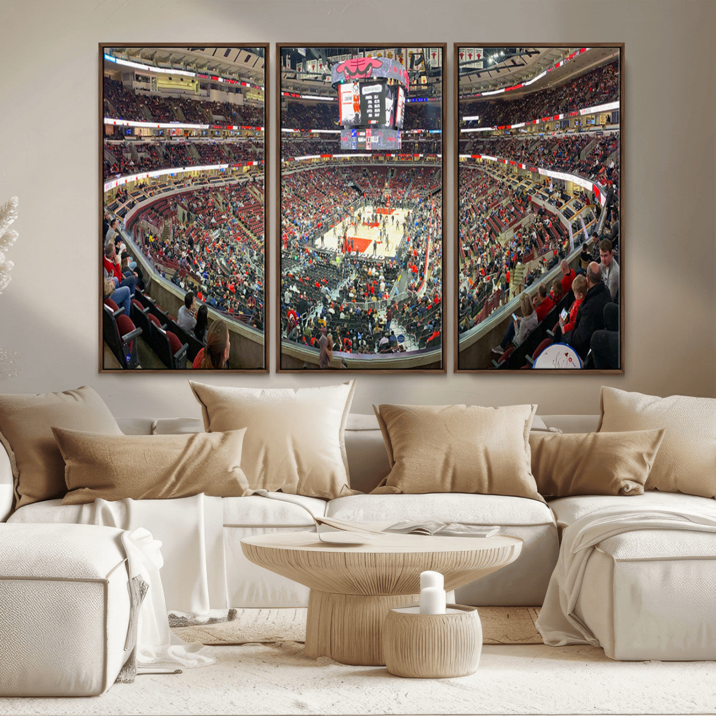 MGV-FC-48X32-3P - United Center Chicago Bulls Stadium Wall Art Canvas Print
