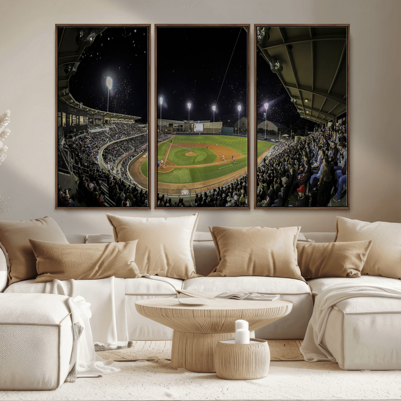 MGV-FC-48X32-3P - Olsen Field at Blue Bell Park - Texas A&M Aggies Baseball Stadium Wall Art Canvas Print