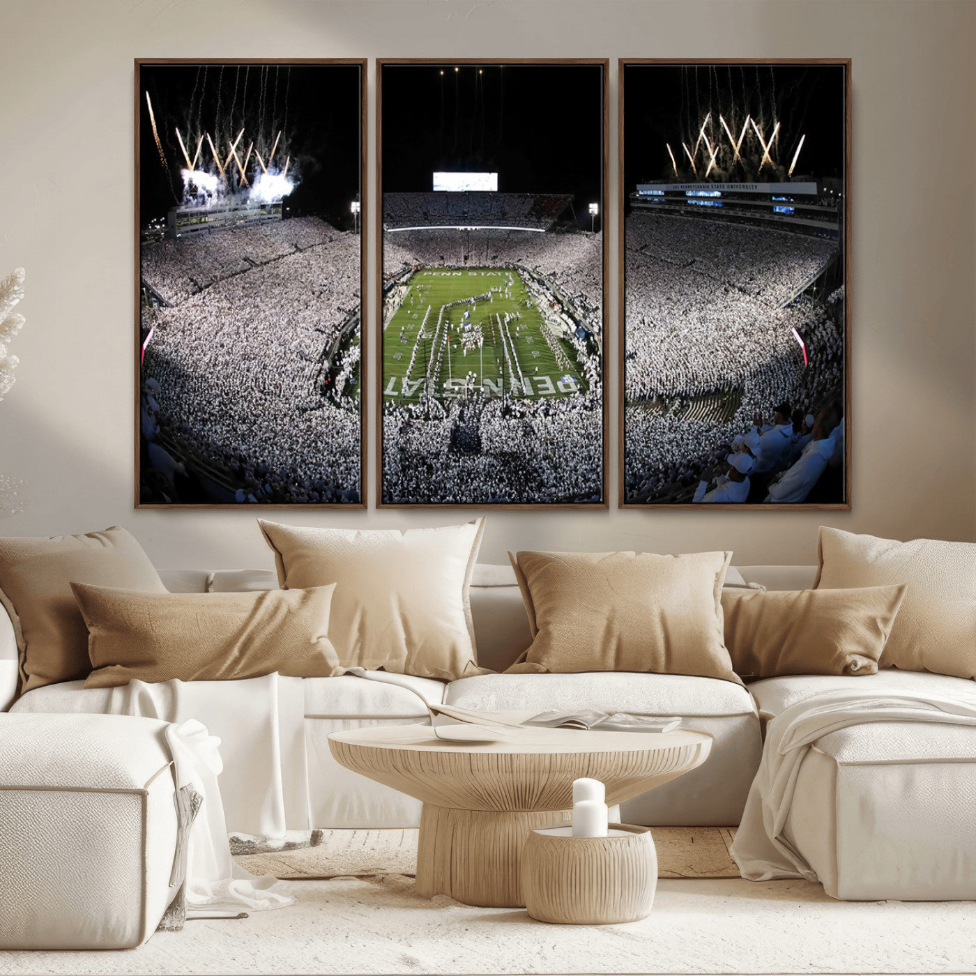 84537-MGV-CV-36X24-Penn State Beaver Stadium Canvas Wall Art - Nittany Lions Football Print