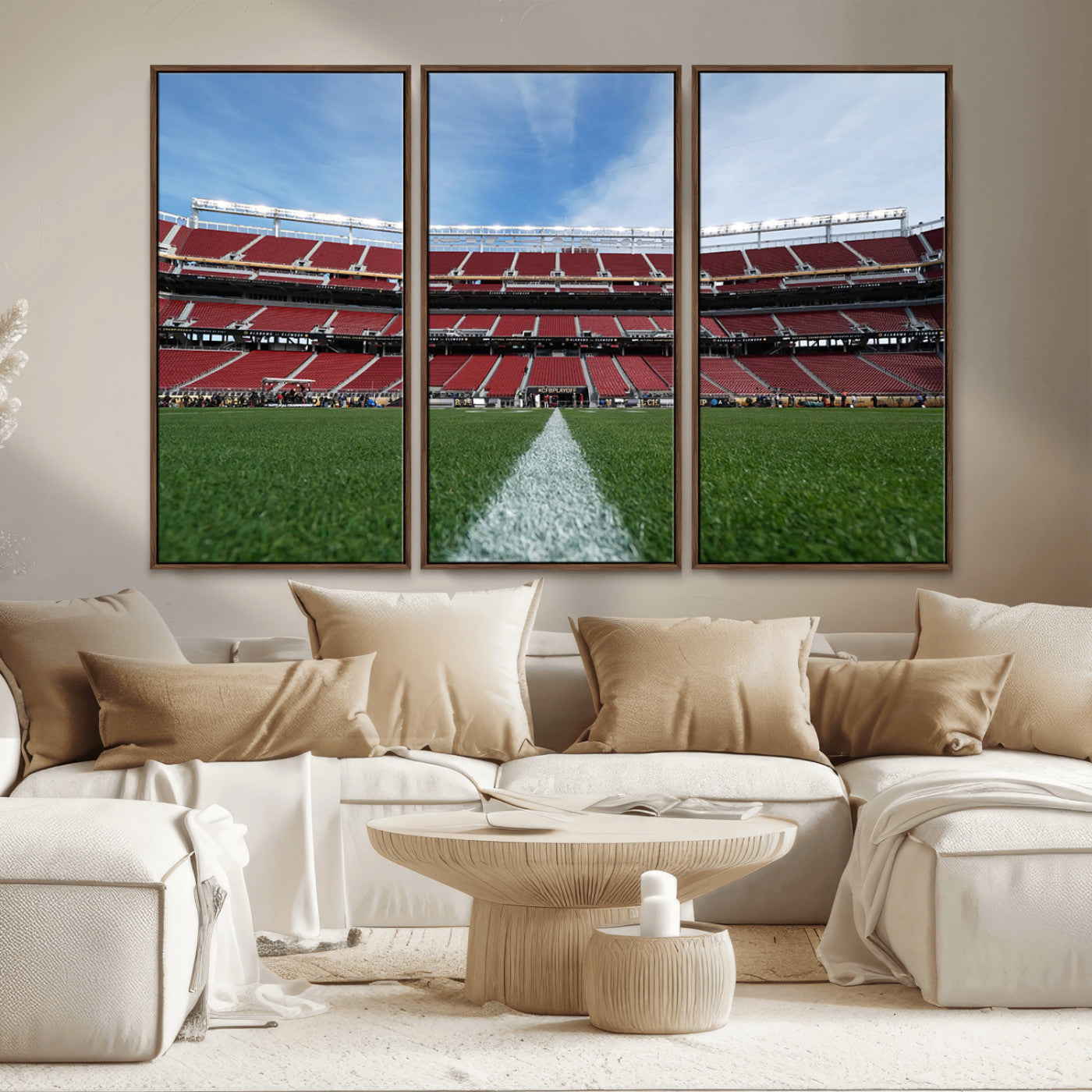 MGV-FC-48X32-3P - University of Tulsa Golden Hurricane Football Team Print - Tulsa H.A. Chapman Stadium Wall Art
