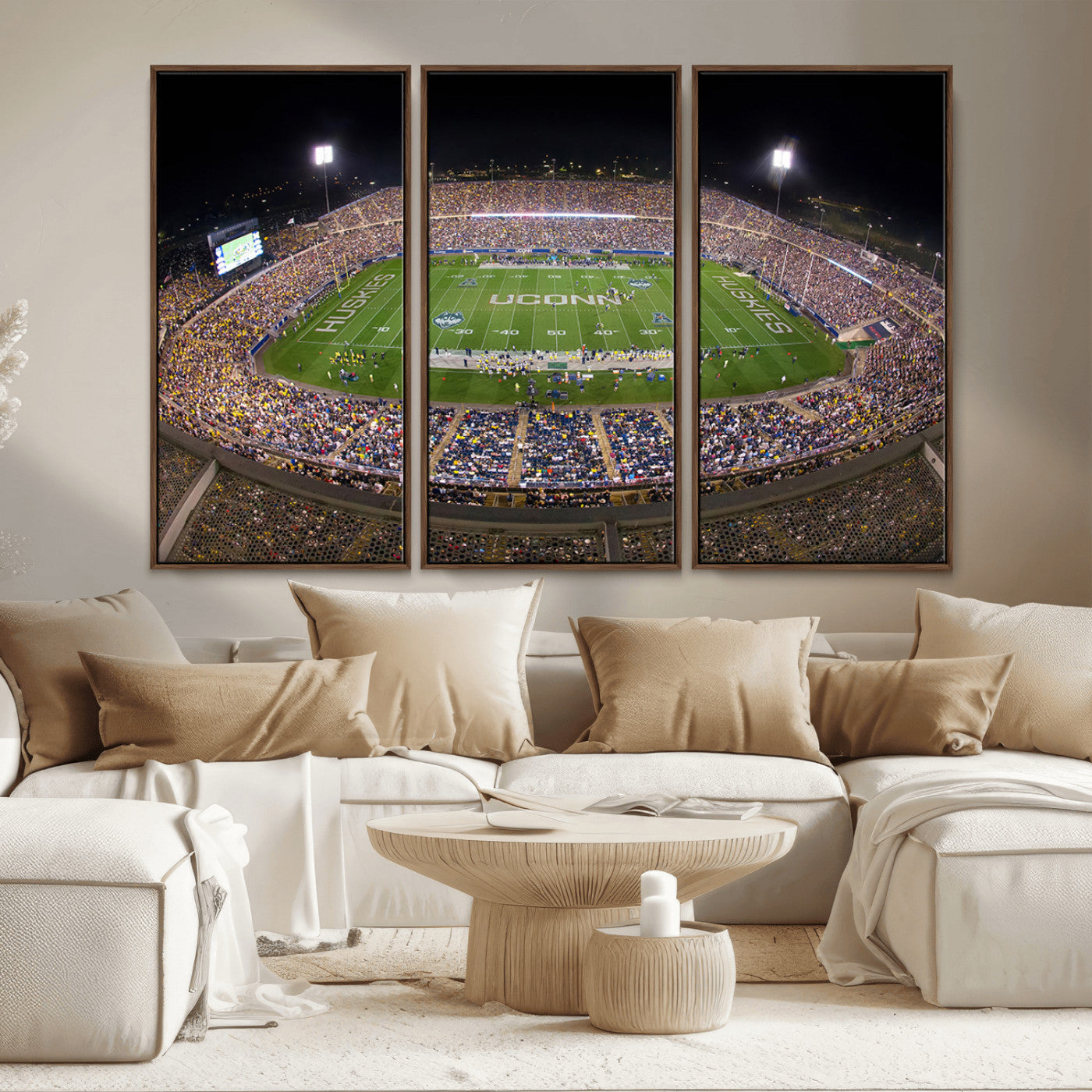MGV-FC-48X32-3P - The University of Connecticut UCONN Huskies Football Team Print - East Hartford Pratt & Whitney