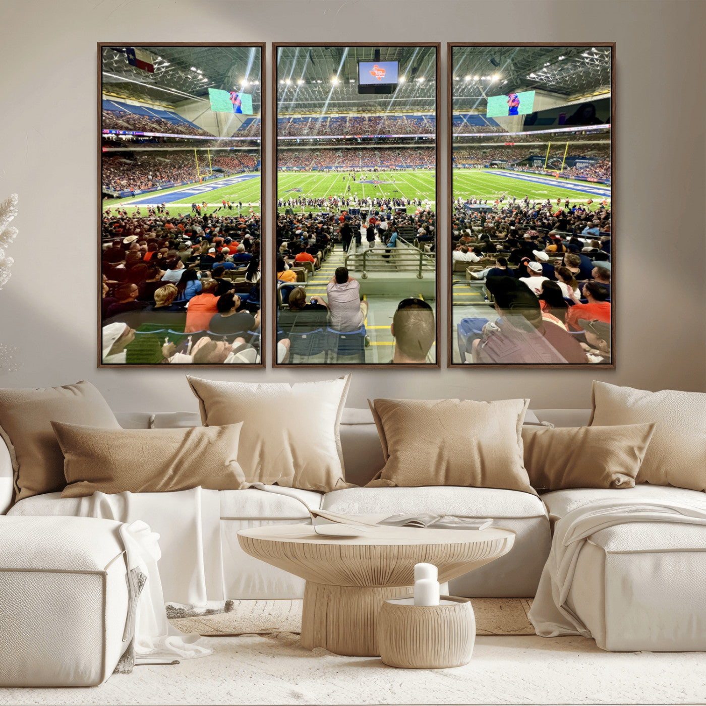 MGV-FC-48X32-3P - The University of Texas at San Antonio Roadrunners Football Team Print - San Antonio Alamodome Wall