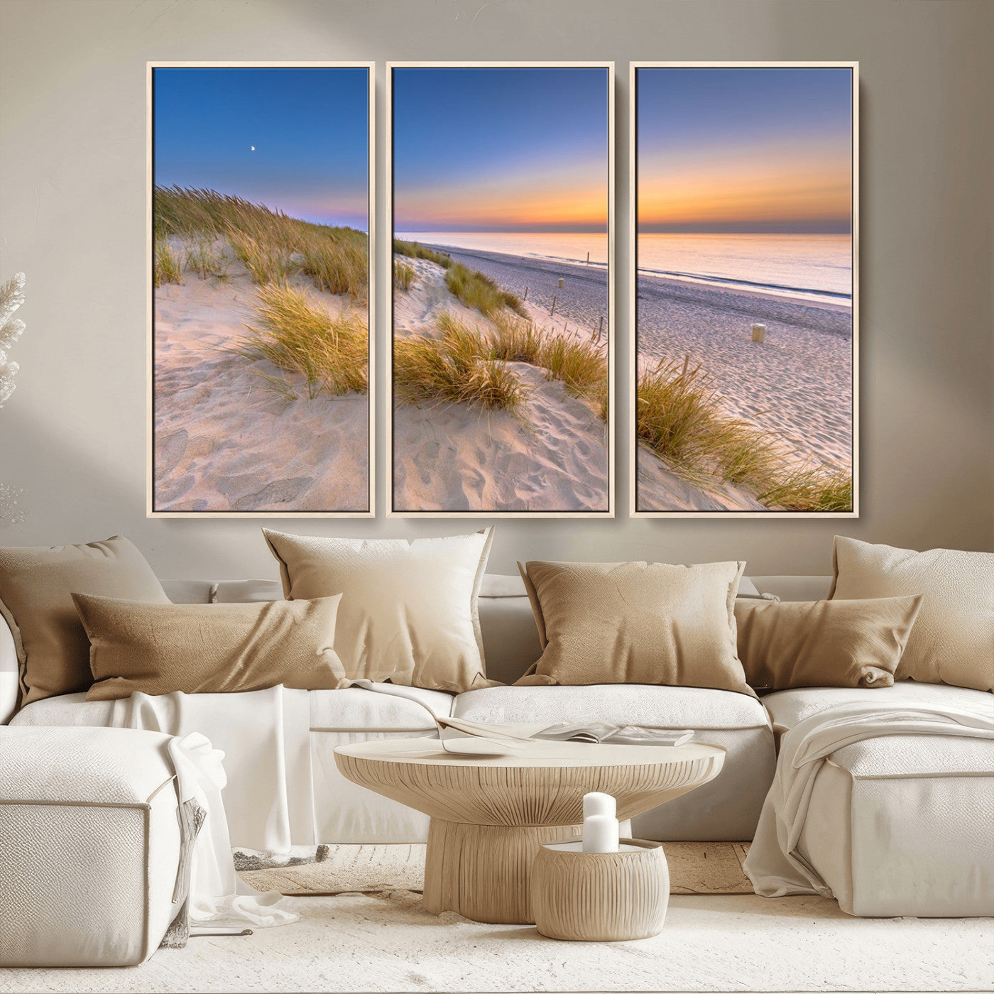 -Sunrise On The Beach Wall Art Canvas Print