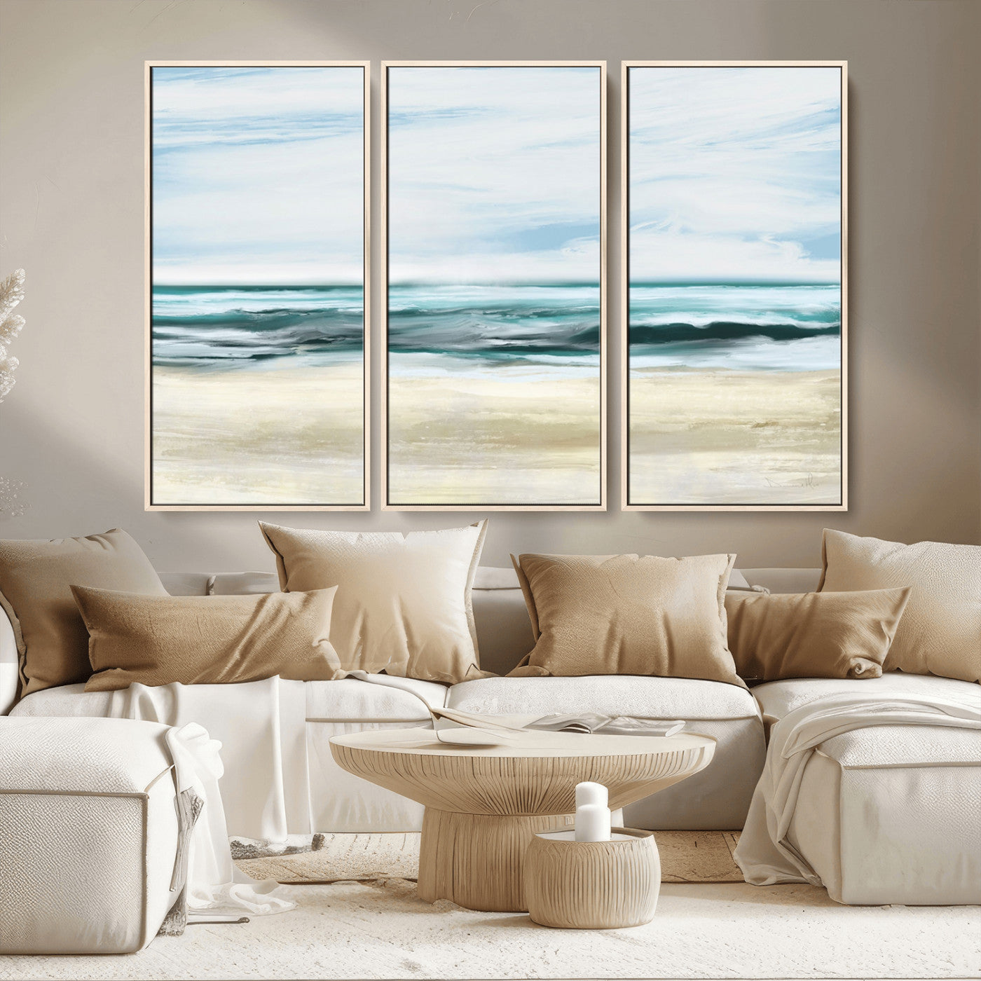 -Ocean Abstract Wall Art Canvas Print