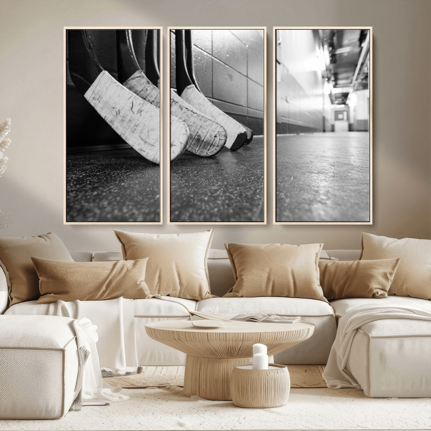 MGV-FC-48X32-3P - Ice Hockey Wall Art Canvas Print