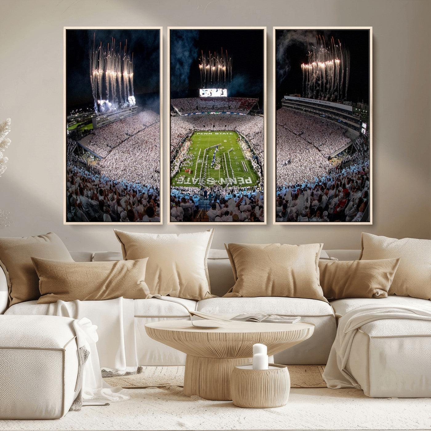 MGV-FC-48X32-3P - Penn Stadium Football Wall Art Canvas Print, Pennsylvania University Football Stadium