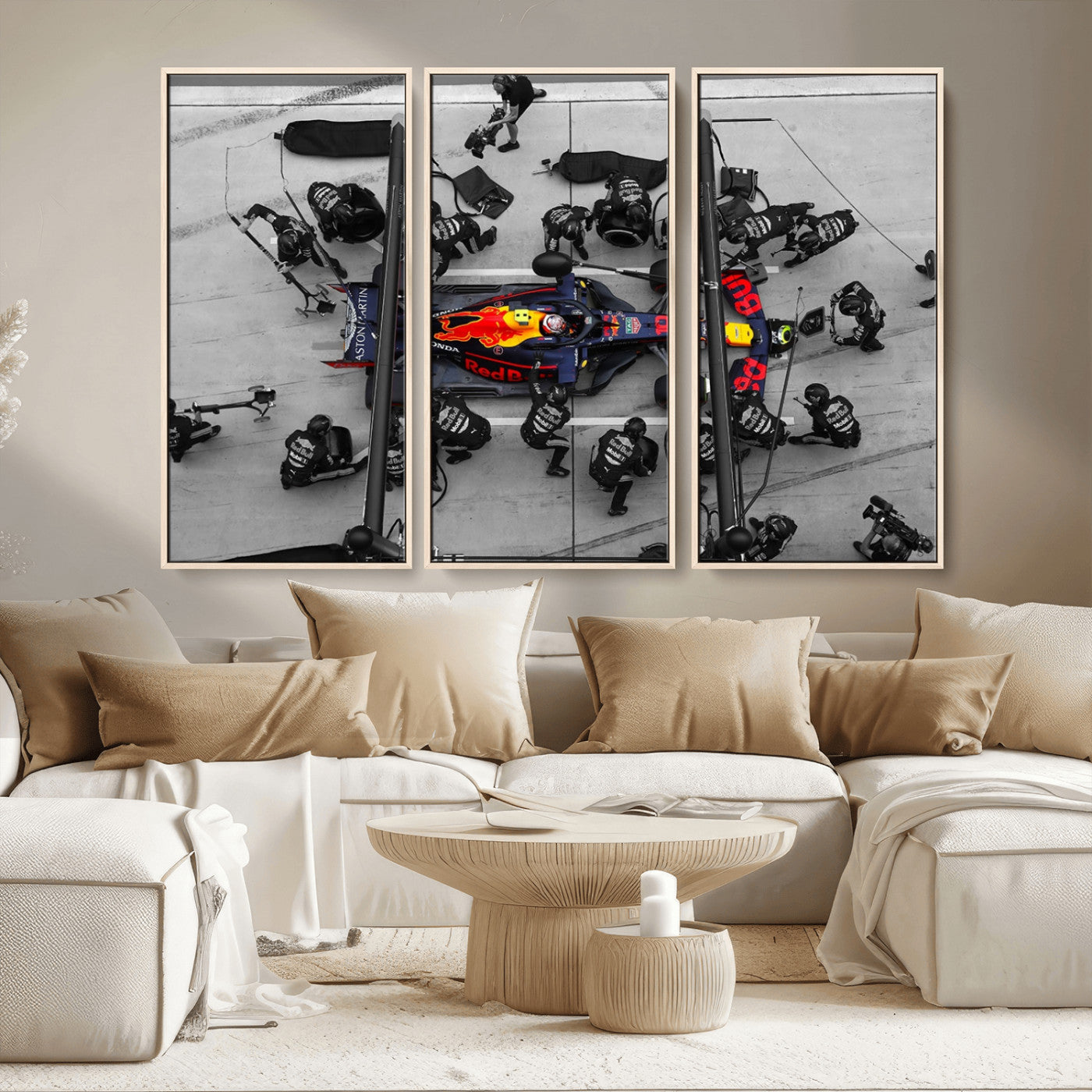 MGV-FC-48X32-3P - RedBull Formula 1 Canvas Wall Art Print