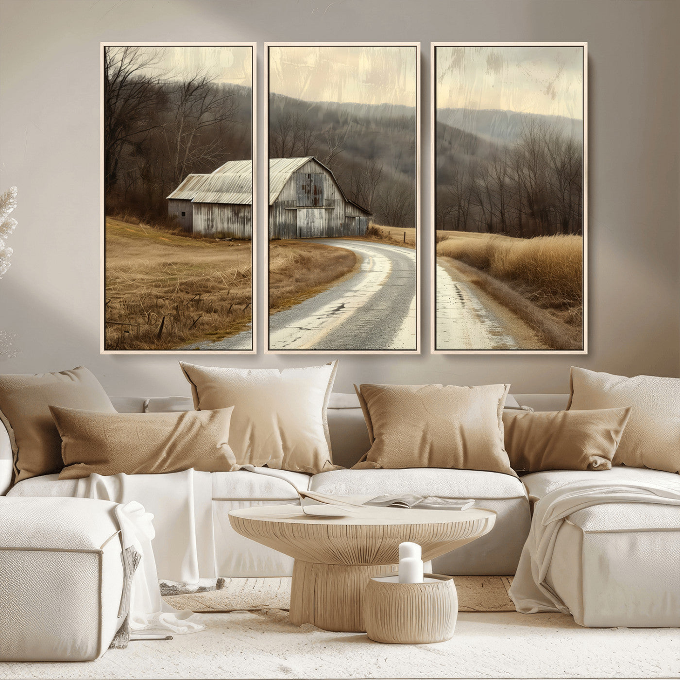 -Vintage Barn for Farmhouse Wall Decor Canvas Print