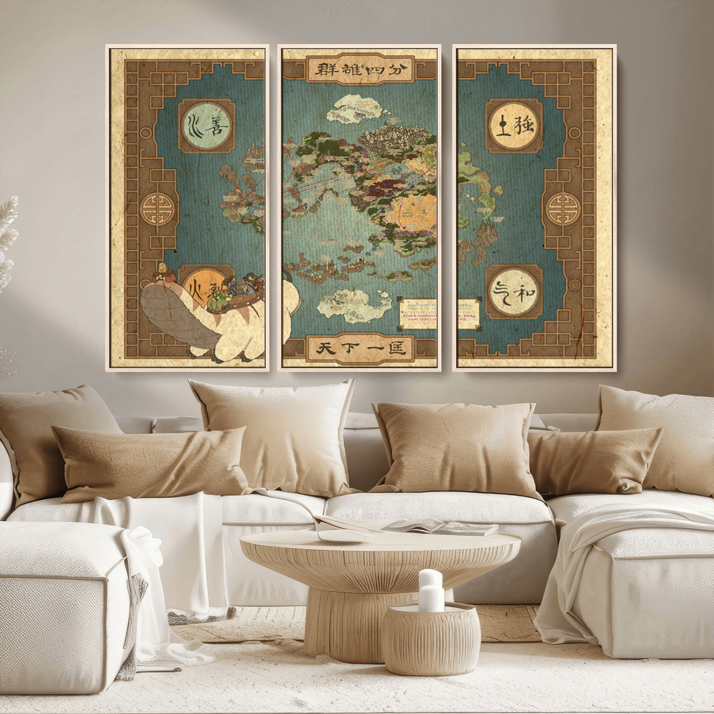 MGV-FC-48X32-3P - Push Pin World Map Canvas Print – Framed Wall Art for Couples to Track Their Travels – Anniversary