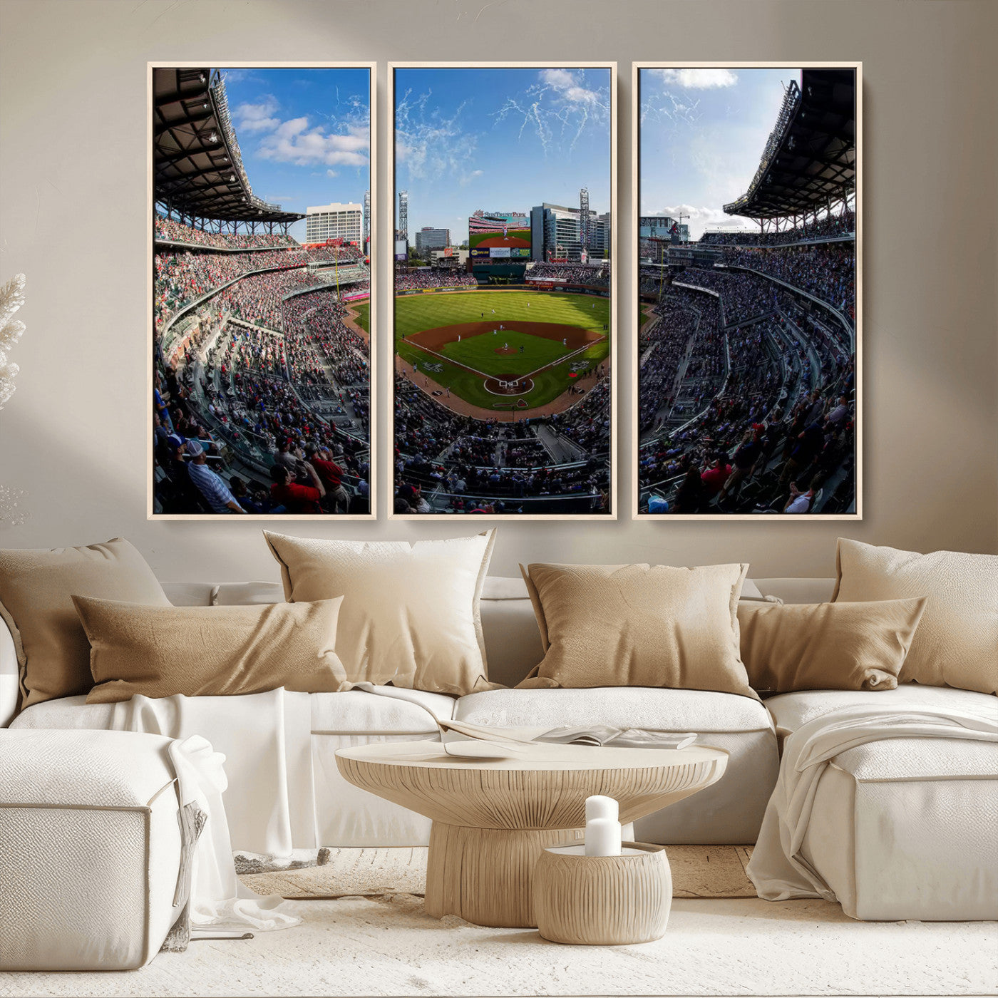 -Truist Park Stadium Canvas Wall Art - Atlanta Braves Game Day Exclusive Decor
