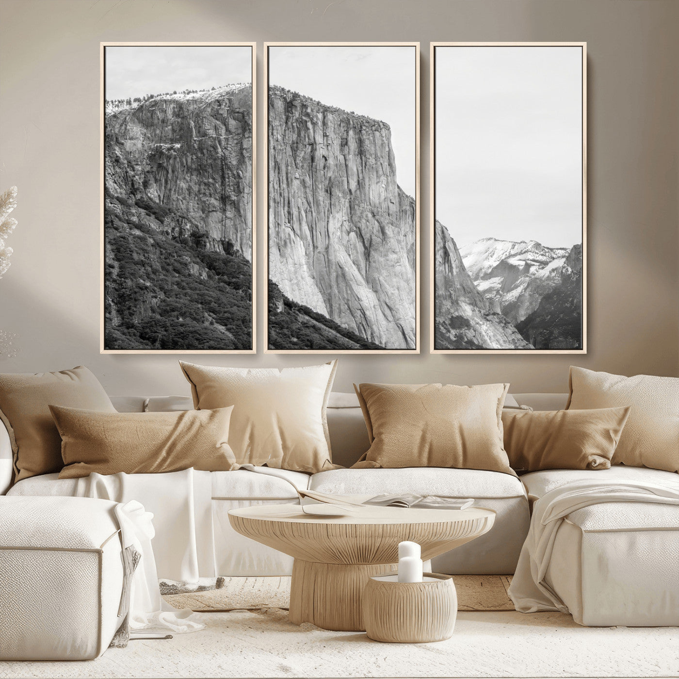39393420-MGV-CV-36X24 - El Capitan Yosemite Mountain Wall Art – Yosemite Cliff Canvas Print, Rugged Terrain and Timeless Wilderness Decor for Office, Living Room or Cabin