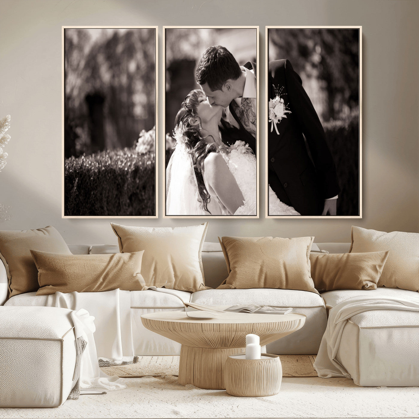 MGV-FC-48X32-3P - Create Your Own Photo Canvas Print - Personalized Wall Art for Home Decor Wall Art Print, Create