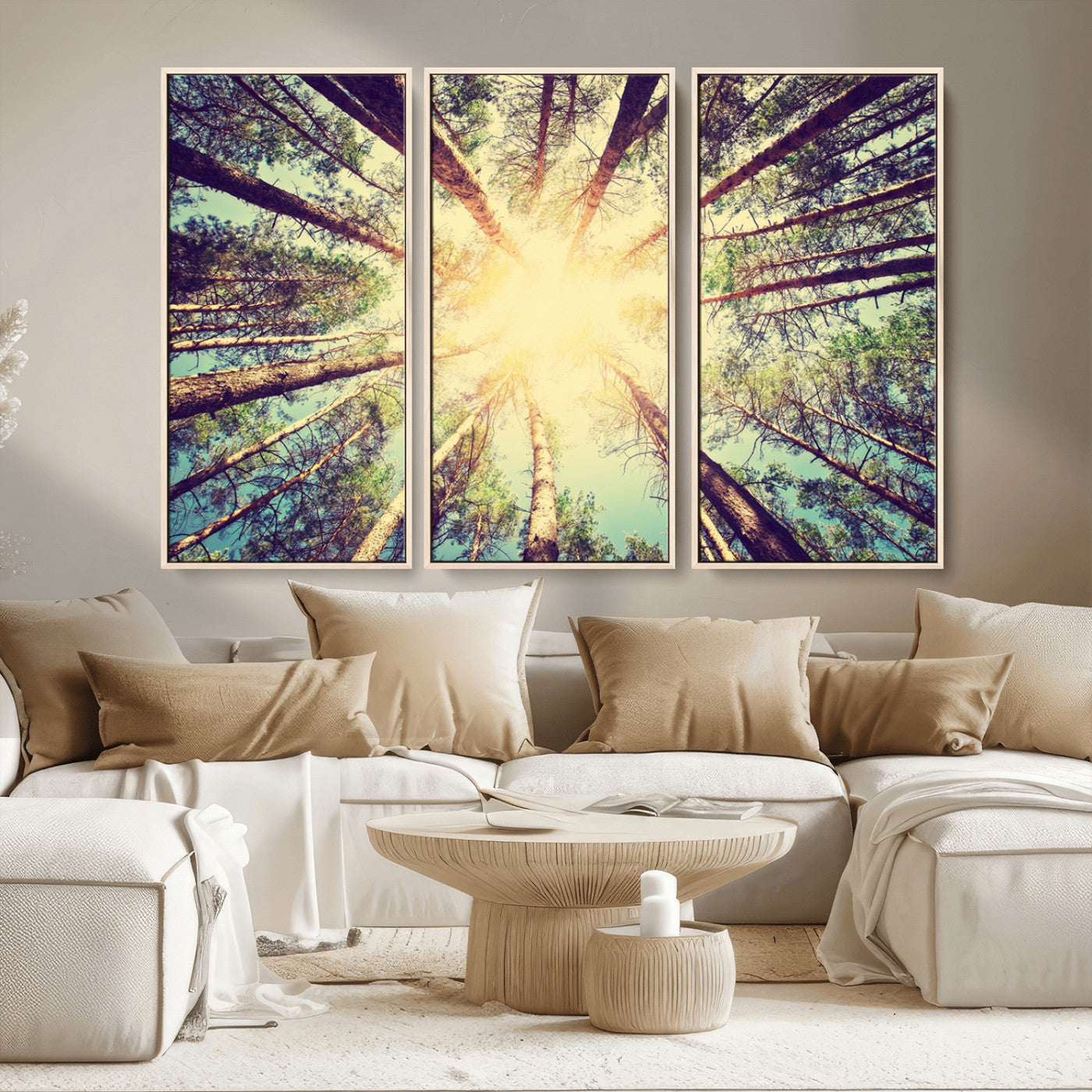MGV-FC-48X32-3P - Tree and Sunshine Canvas Print
