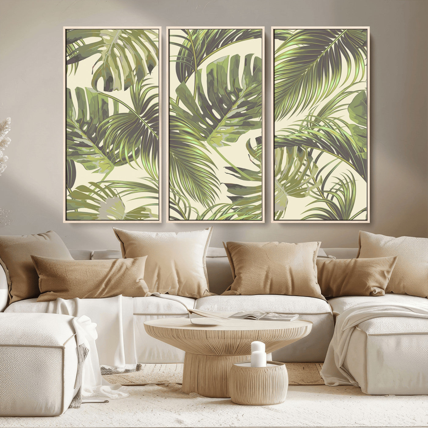 MGV-FC-48X32-3P - Palm Leaves Canvas Print
