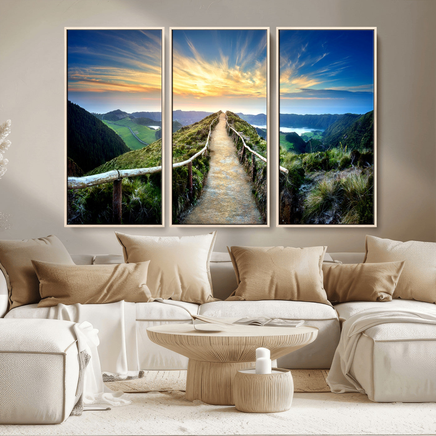 MGV-FC-48X32-3P - Mountain Landscape Wall Art Canvas Print