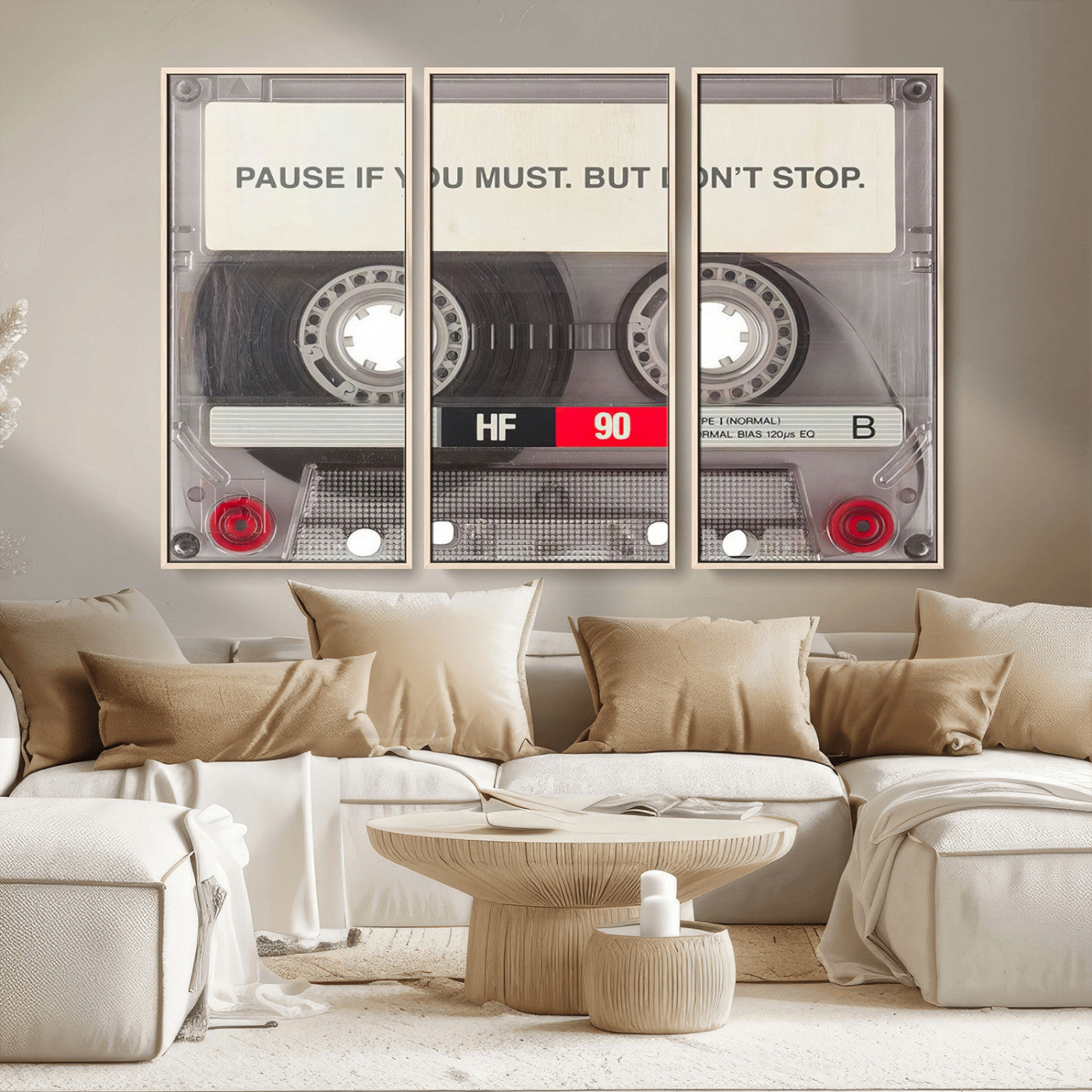 MGV-FC-48X32-3P - Music Cassette Iconic Wall Art Canvas Print