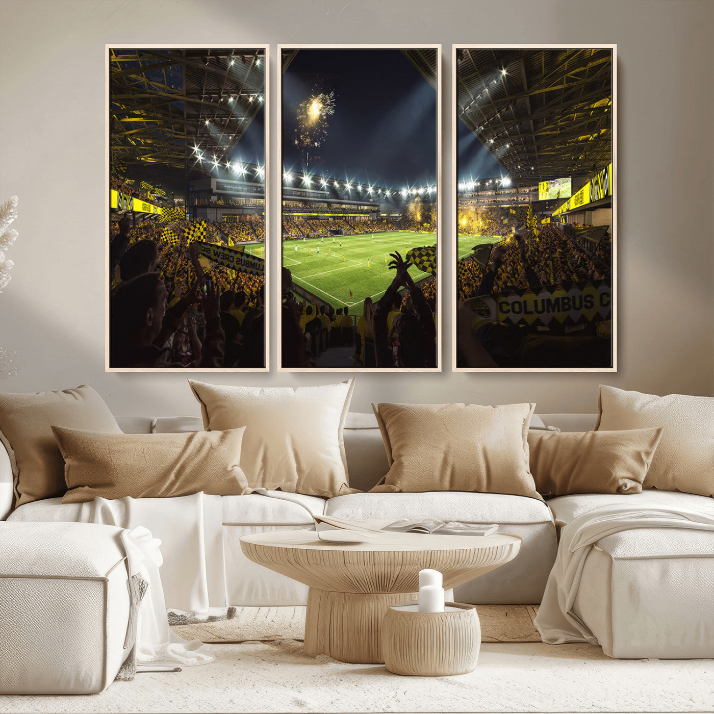 MGV-FC-48X32-3P - Columbus Crew Soccer Team Print - Columbus Crew Stadium Wall Art Canvas Print