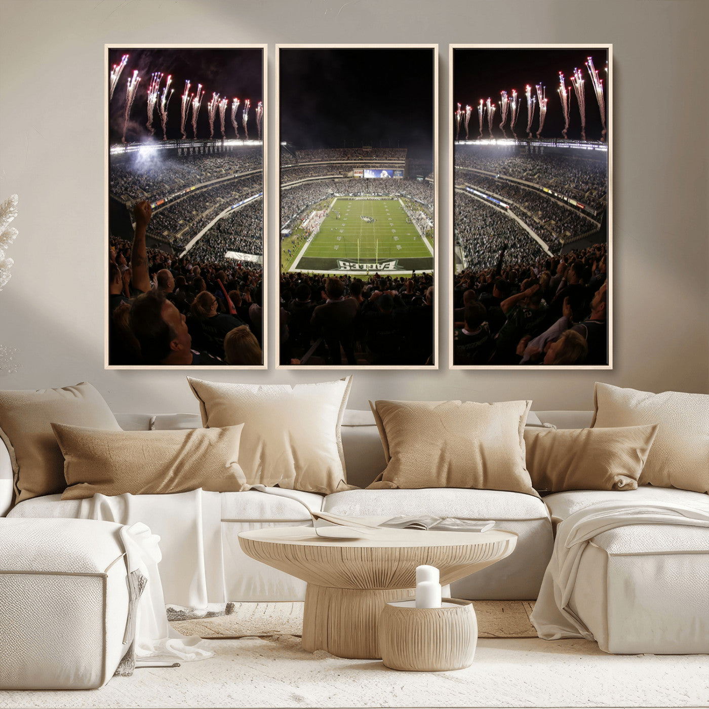 MGV-FC-48X32-3P - Eagles Field Stadium Wall Art - Philadelphia Eagles Football Team Print - Philadelphia Lincoln