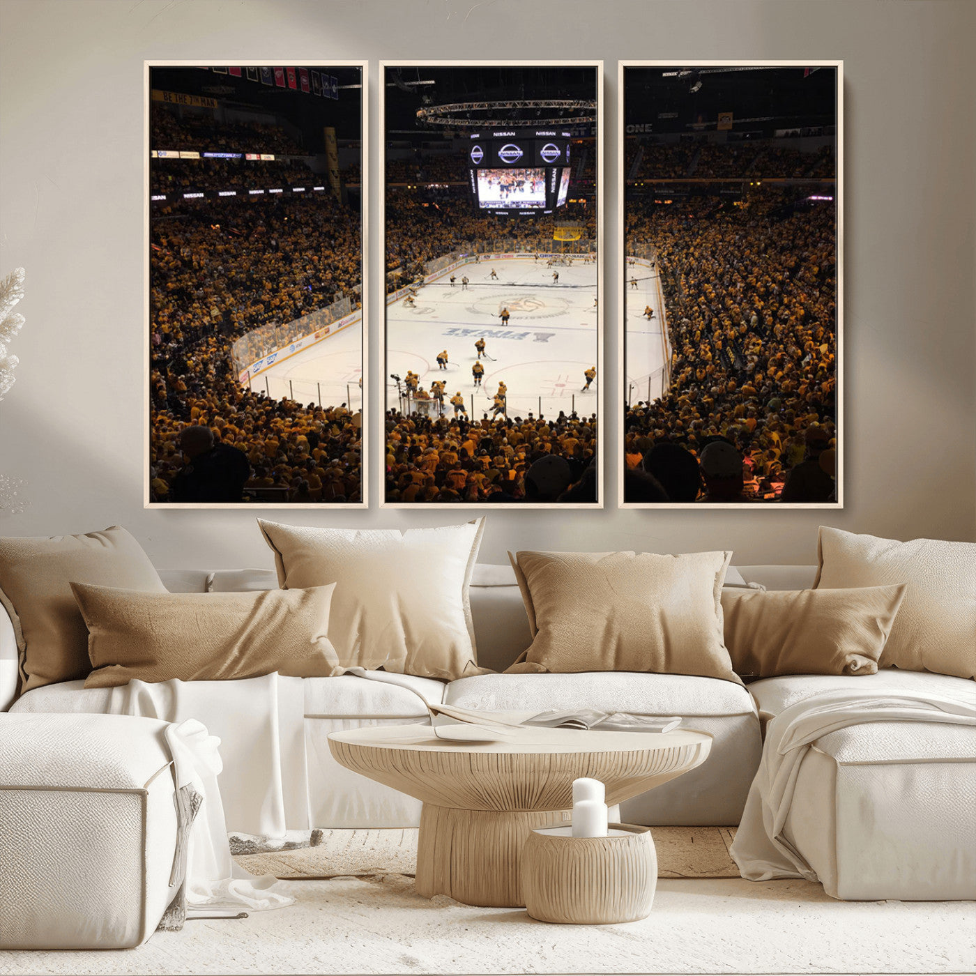MGV-FC-48X32-3P - Bridgestone Arena - Nashville Predators Hockey Team Print - Nashville Wall Art Canvas Print