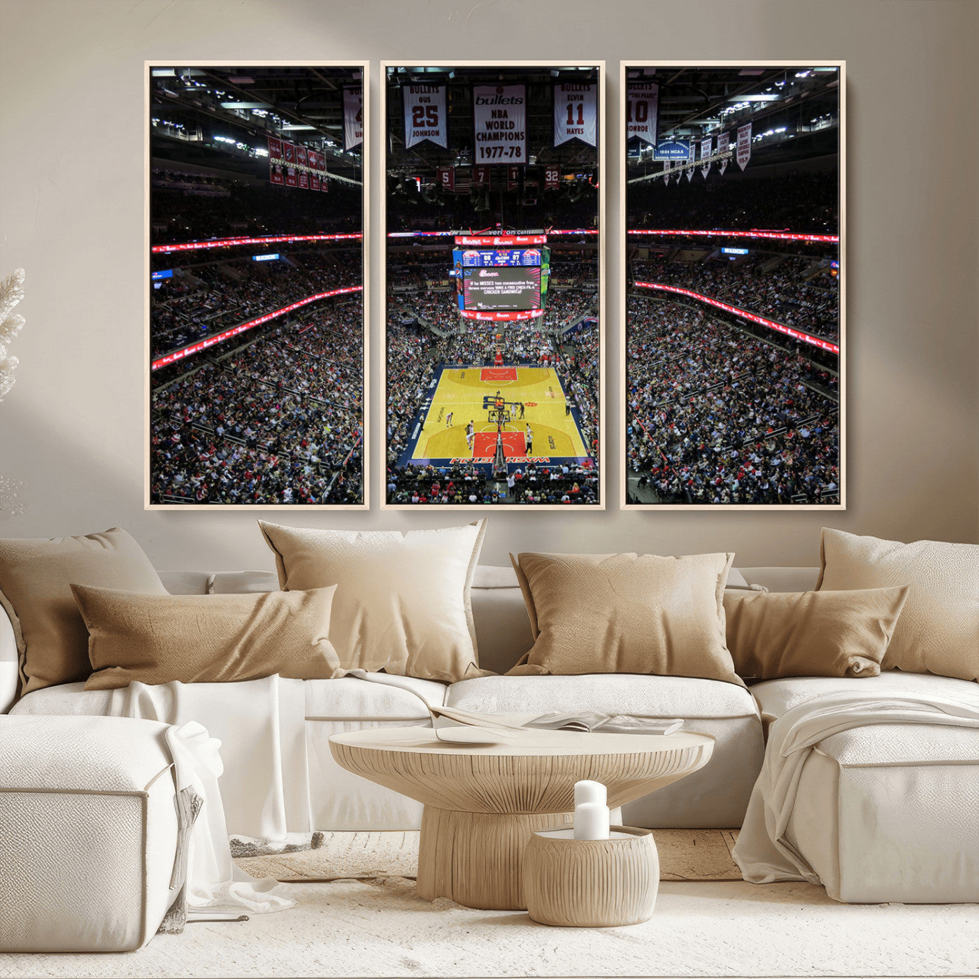 MGV-FC-48X32-3P - Capital One Arena Stadium Wall Art | Canvas Print | Ready to Hang | Washington D.C. Sports Decor