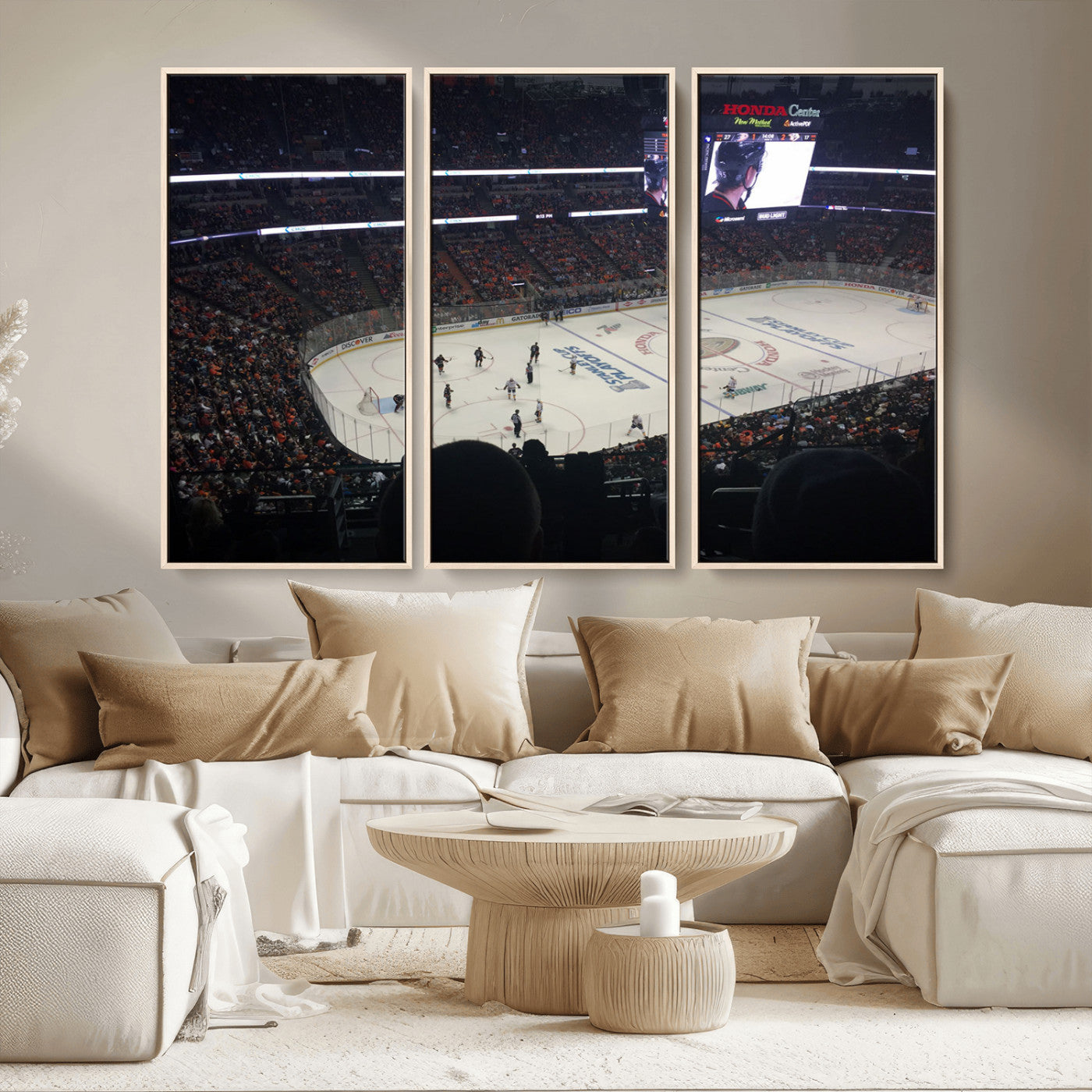 MGV-FC-48X32-3P - Honda Center California Anaheim Ducks Hockey Stadium Wall Art, Honda Center California Stadium Wall