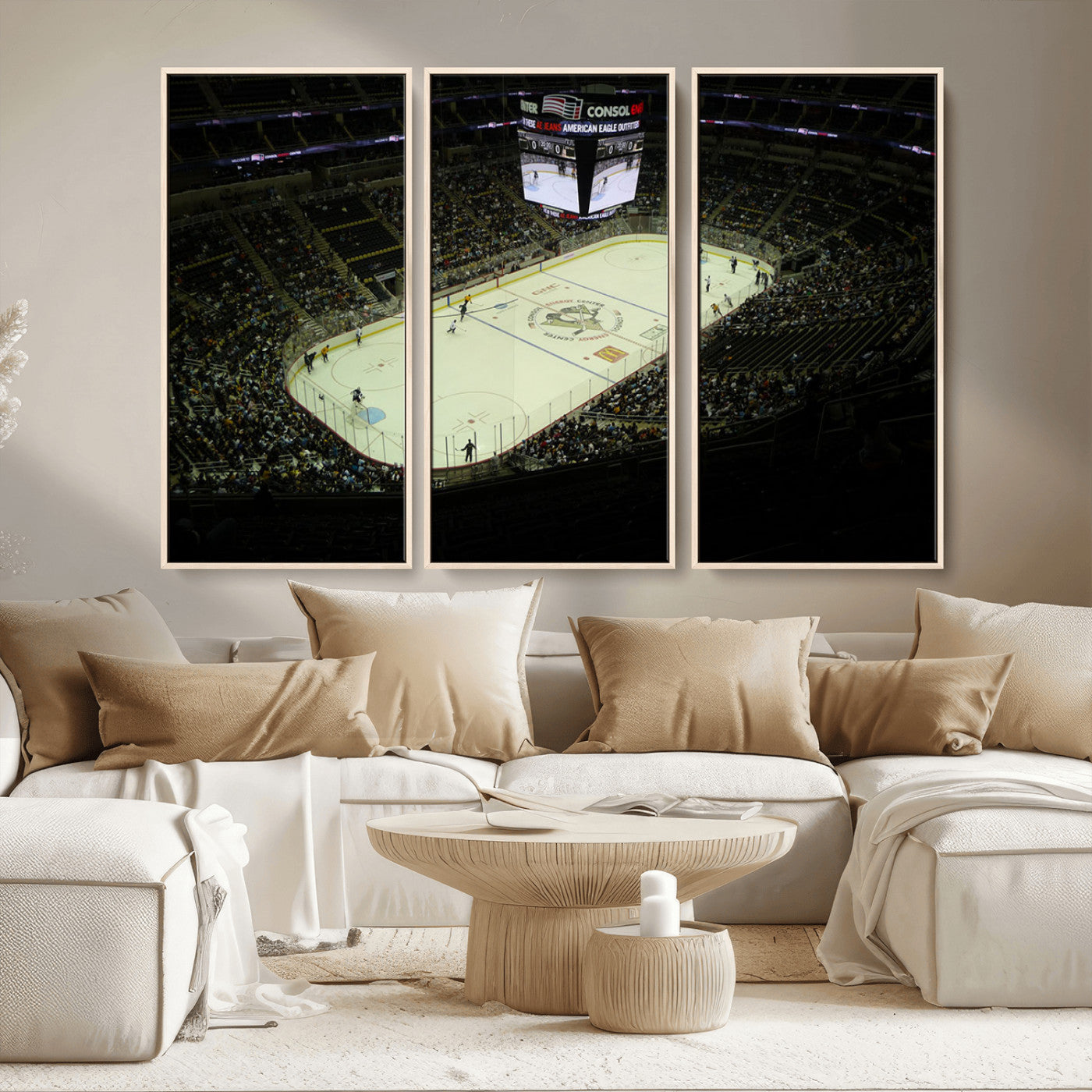 MGV-FC-48X32-3P - PPG Paints Arena Pennsylvania Pittsburgh Penguins Hockey Stadium Canvas, Pennsylvania Pittsburgh