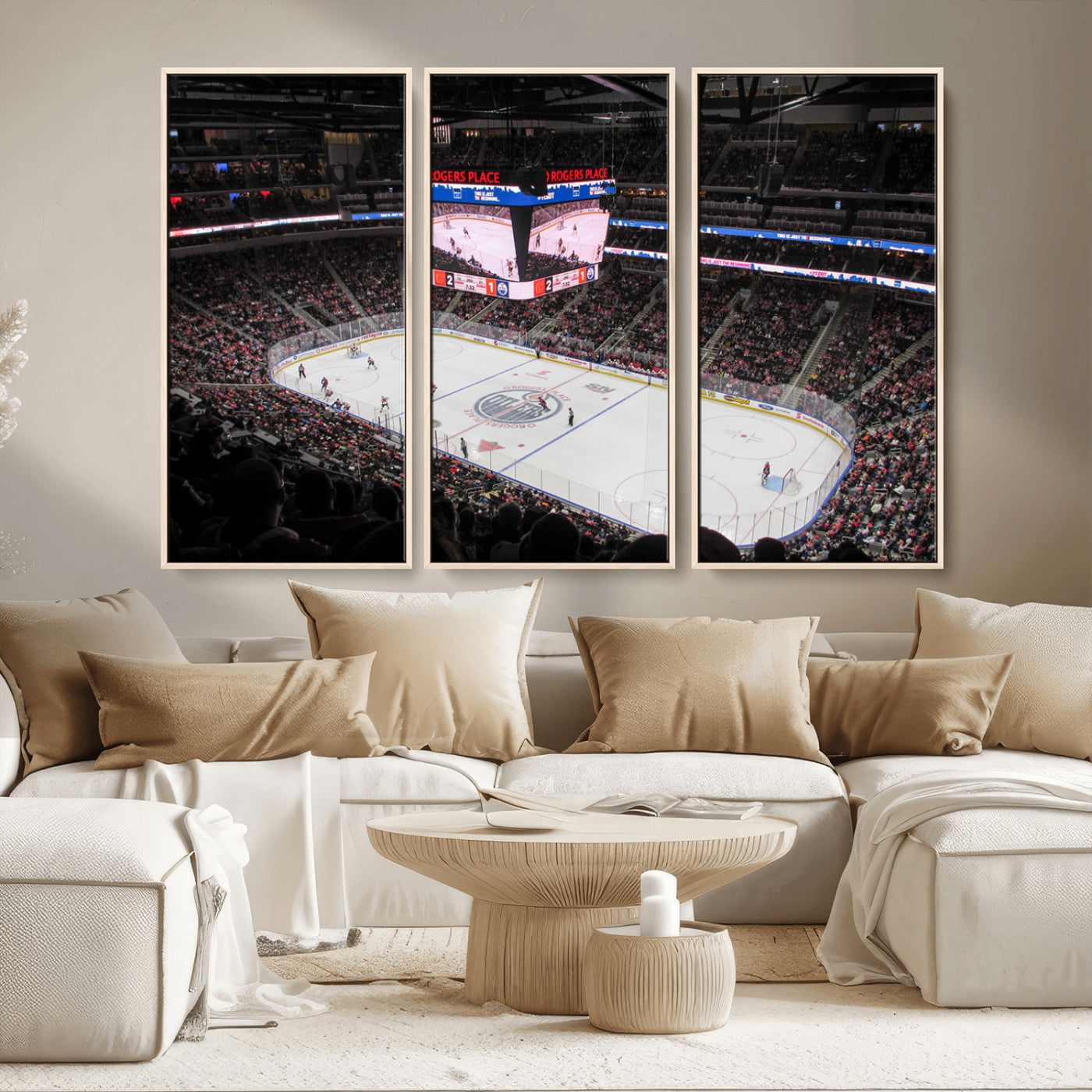 MGV-FC-48X32-3P - Rogers Place Edmonton Oilers Ice Hockey Stadium Wall Art, Rogers Place Edmonton Oilers Wall Art