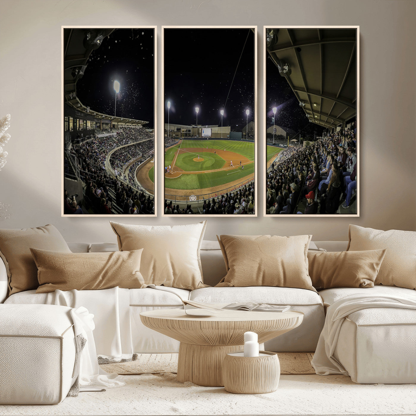 MGV-FC-48X32-3P - Olsen Field at Blue Bell Park - Texas A&M Aggies Baseball Stadium Wall Art Canvas Print