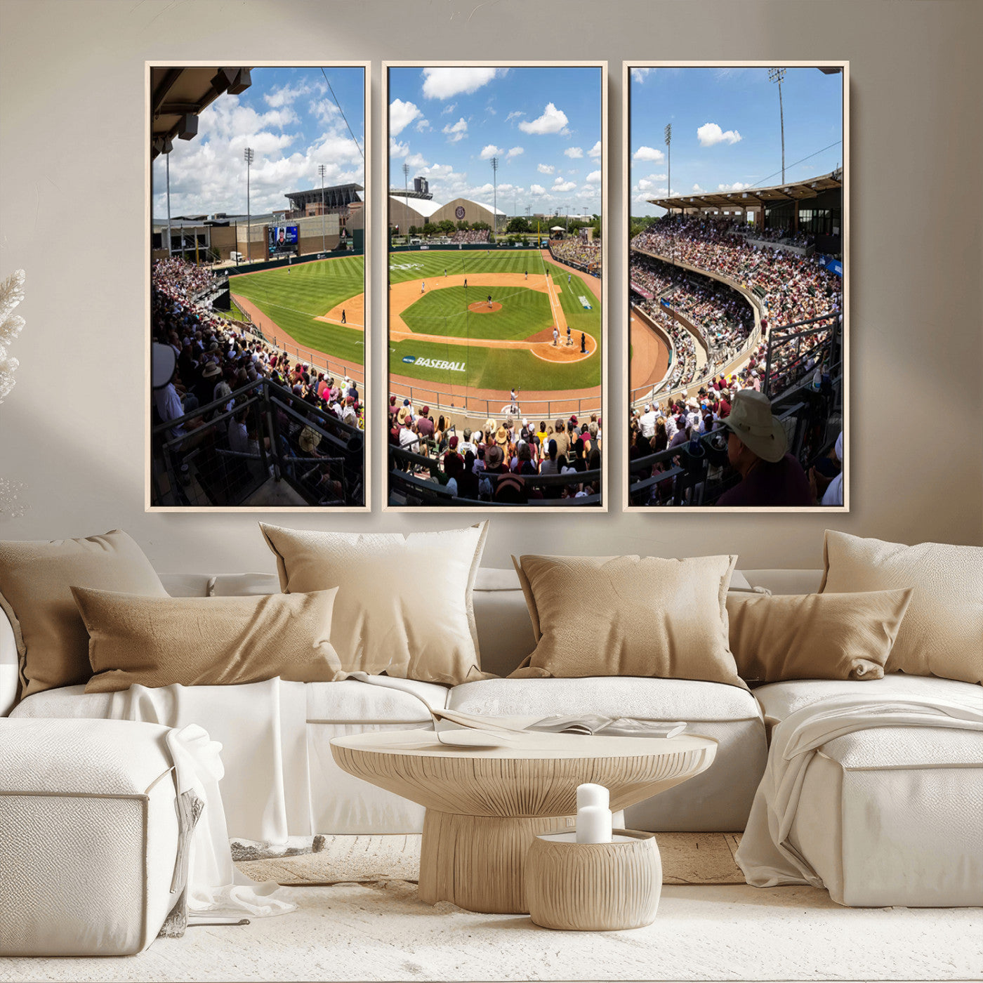 MGV-FC-48X32-3P - The Texas A&M University Aggies Athletics Team Print - College Station Kyle Field Wall Art Canvas