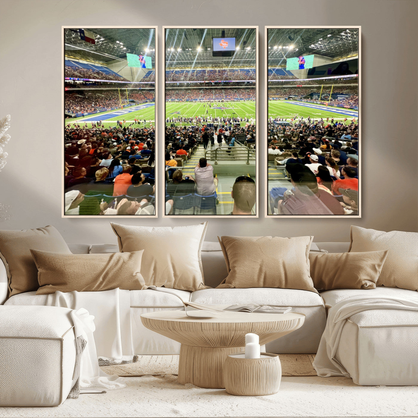 MGV-FC-48X32-3P - The University of Texas at San Antonio Roadrunners Football Team Print - San Antonio Alamodome Wall