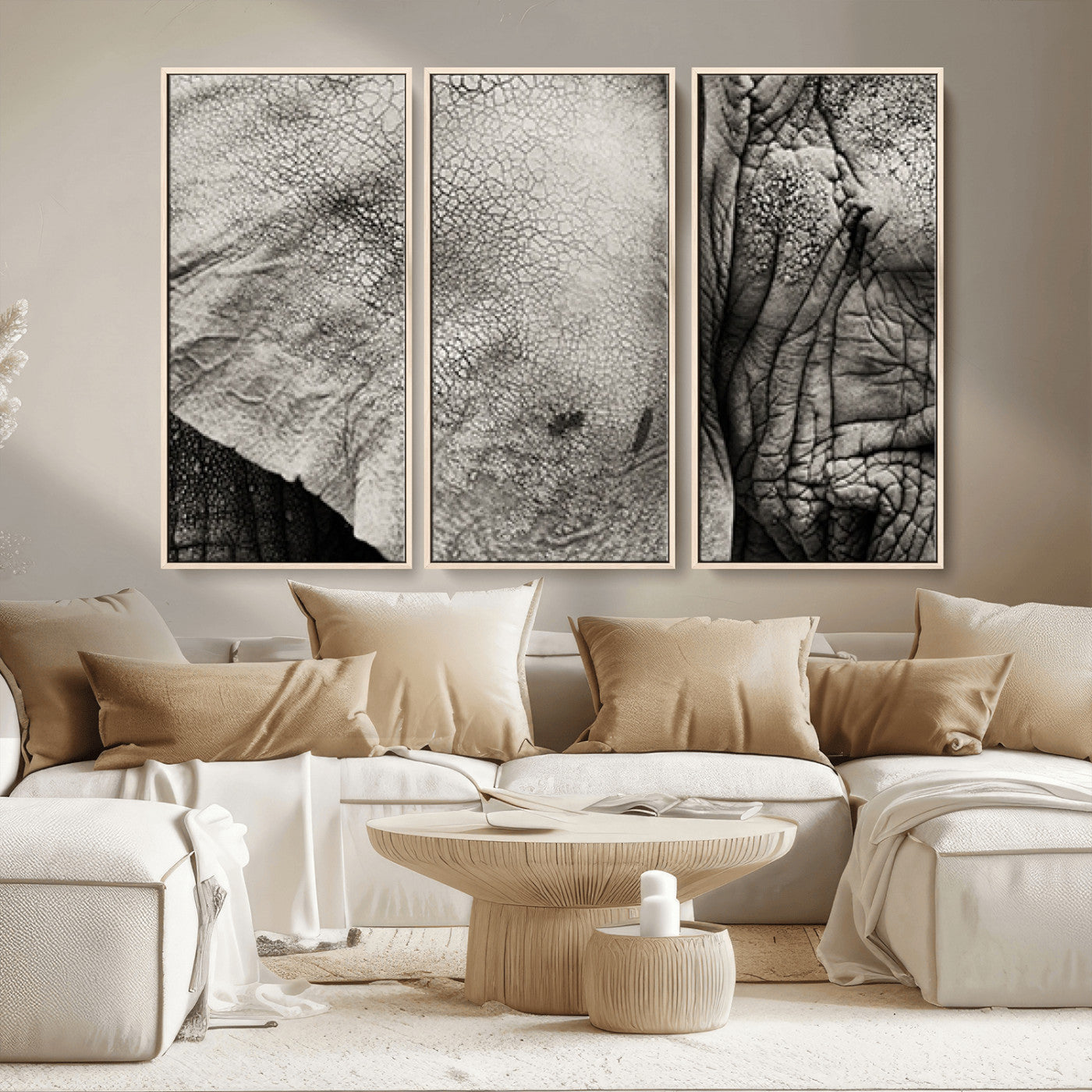 MGV-FC-48X32-3P - Elephant Wall Art Canvas Print