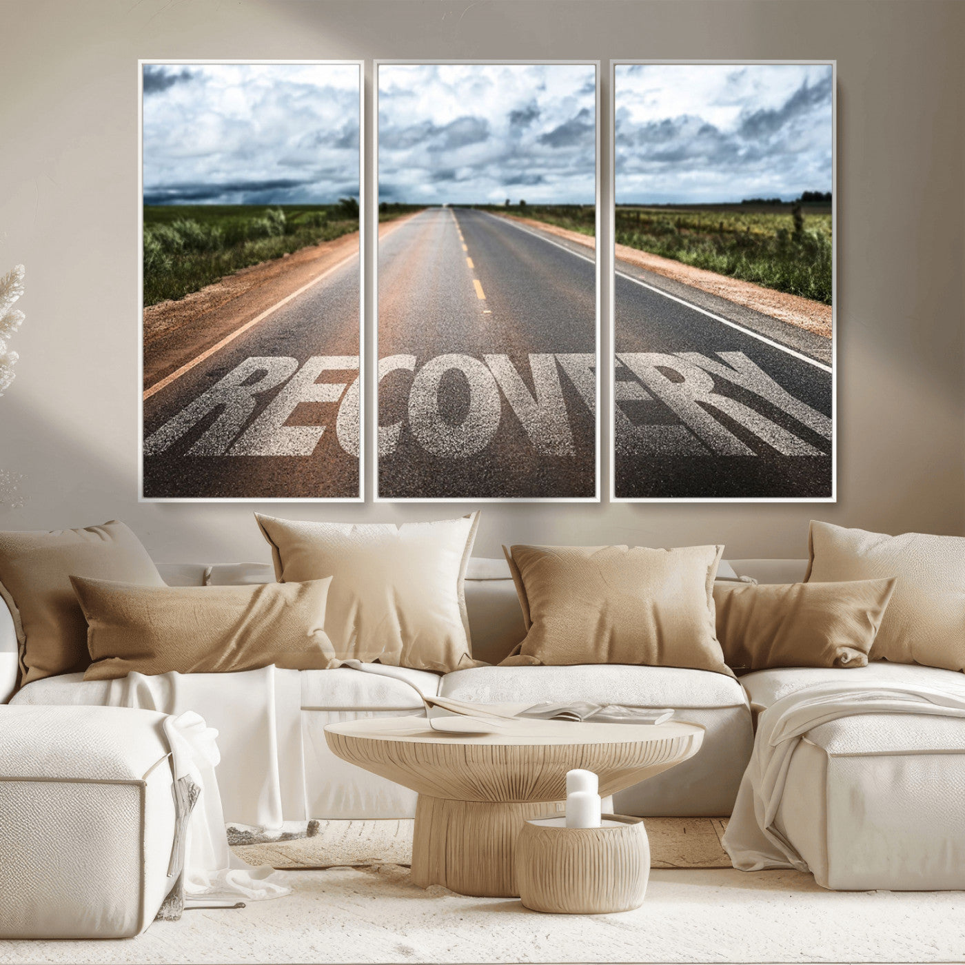 MGV-FC-48X32-3P - Recovery Road Wall Art Canvas Print