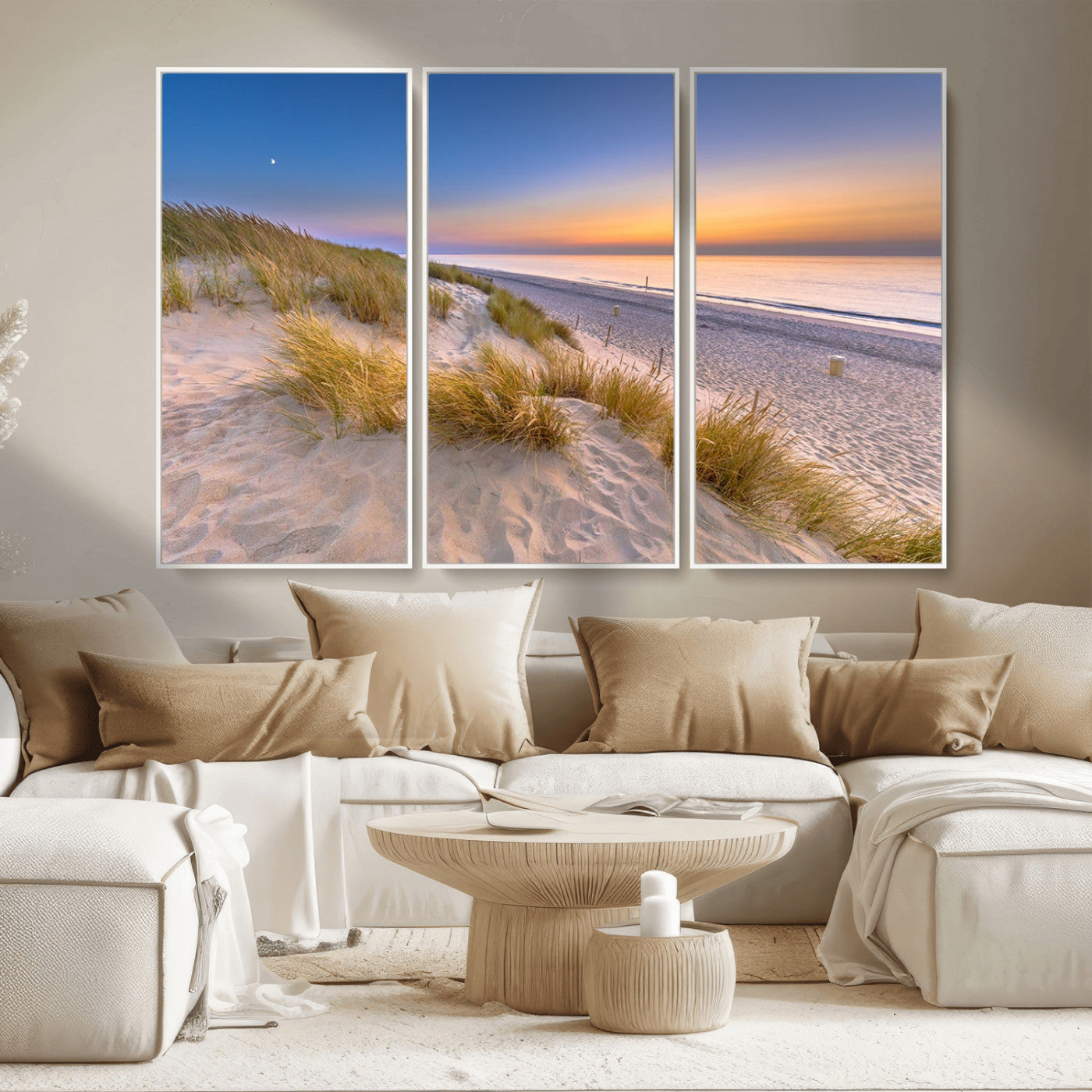 -Sunrise On The Beach Wall Art Canvas Print
