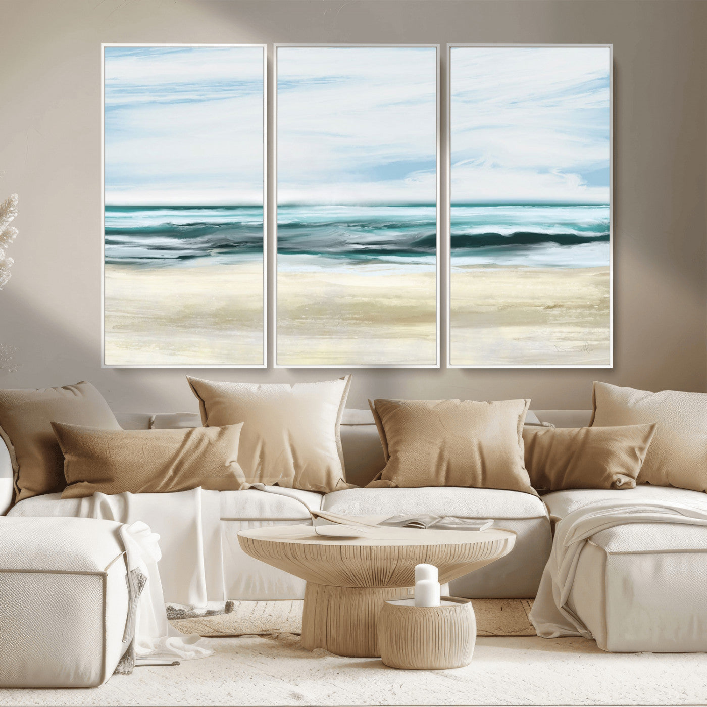 -Ocean Abstract Wall Art Canvas Print