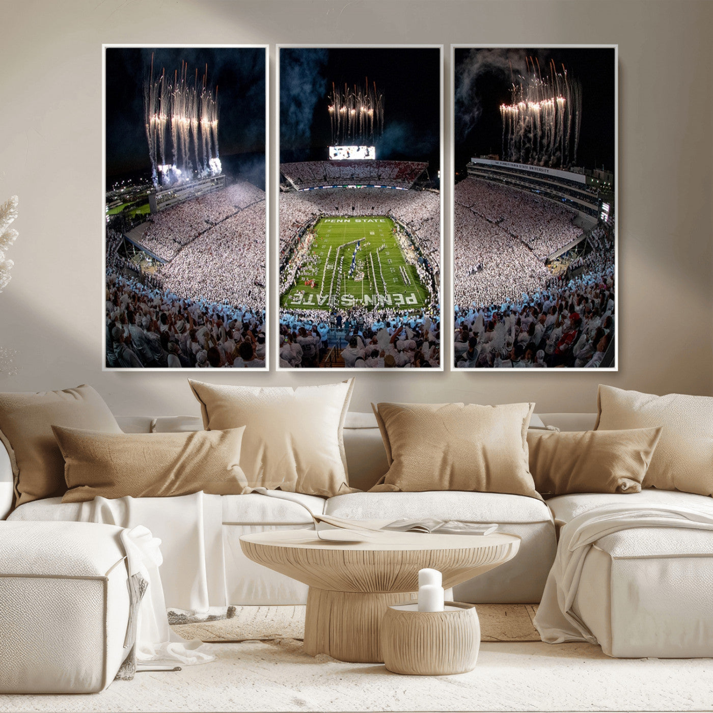 MGV-FC-48X32-3P - Penn Stadium Football Wall Art Canvas Print, Pennsylvania University Football Stadium