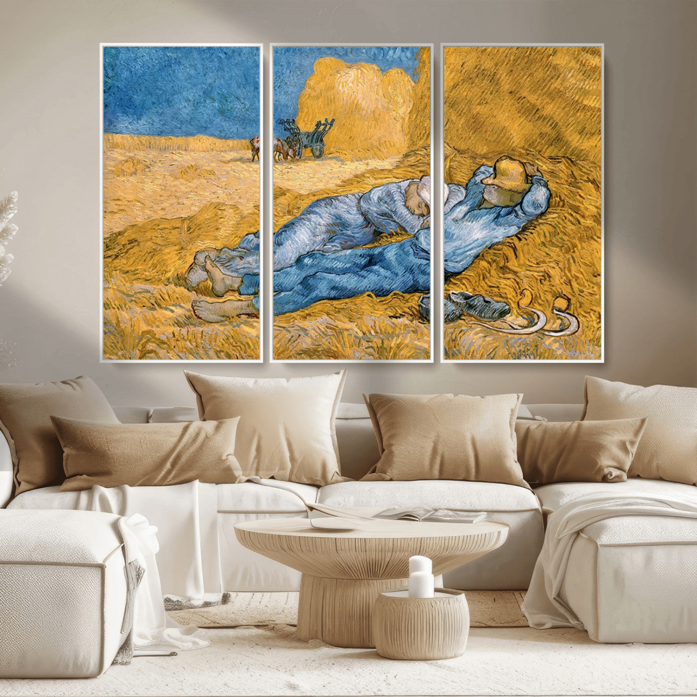 MGV-FC-48X32-3P - Master Artist Vincent Van Gogh Nature Wilderness Illustrs Fine Art Canvas Print