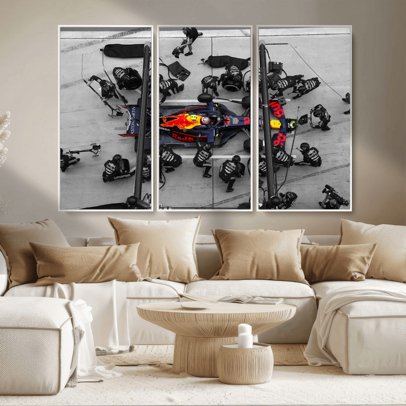 MGV-FC-48X32-3P - RedBull Formula 1 Canvas Wall Art Print
