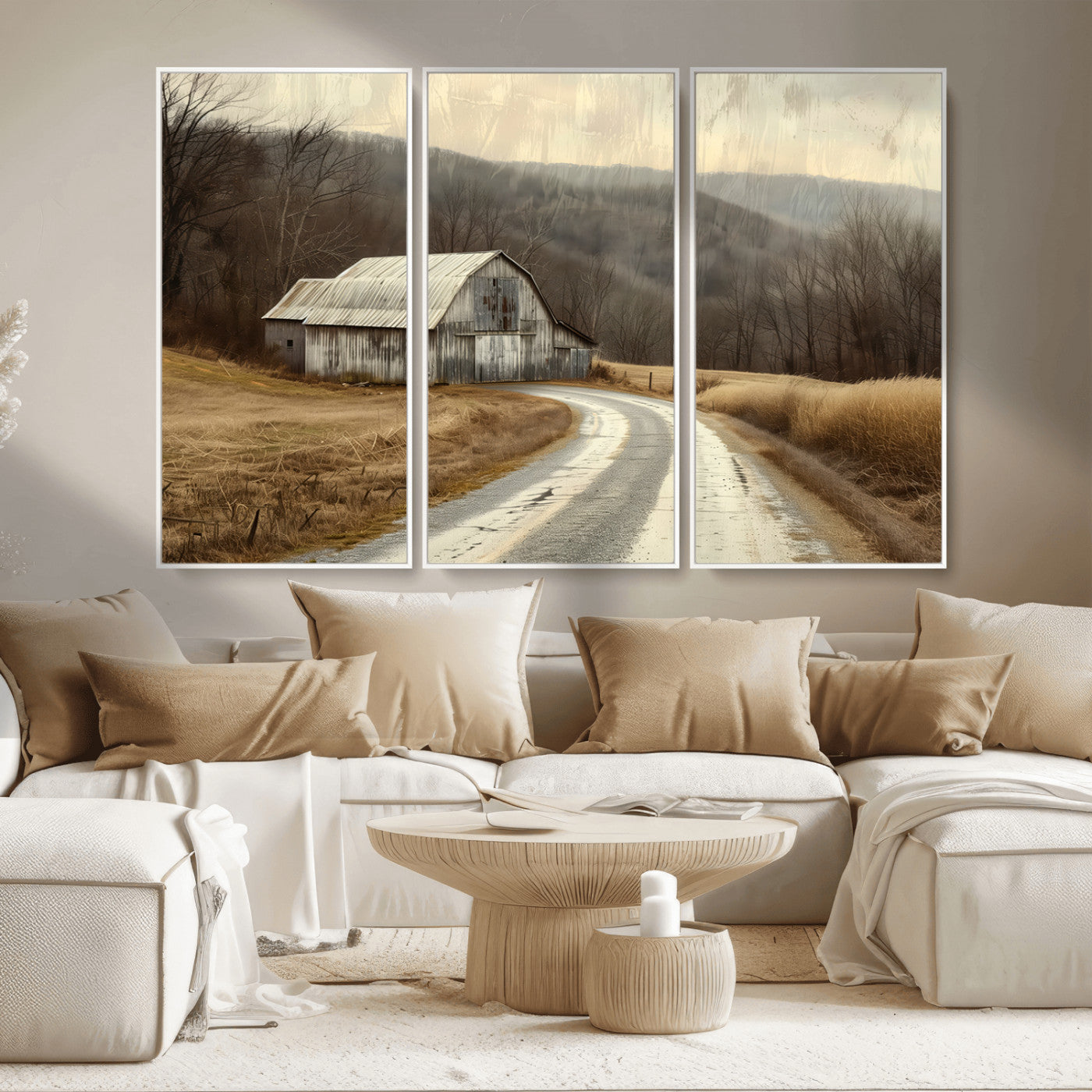 -Vintage Barn for Farmhouse Wall Decor Canvas Print