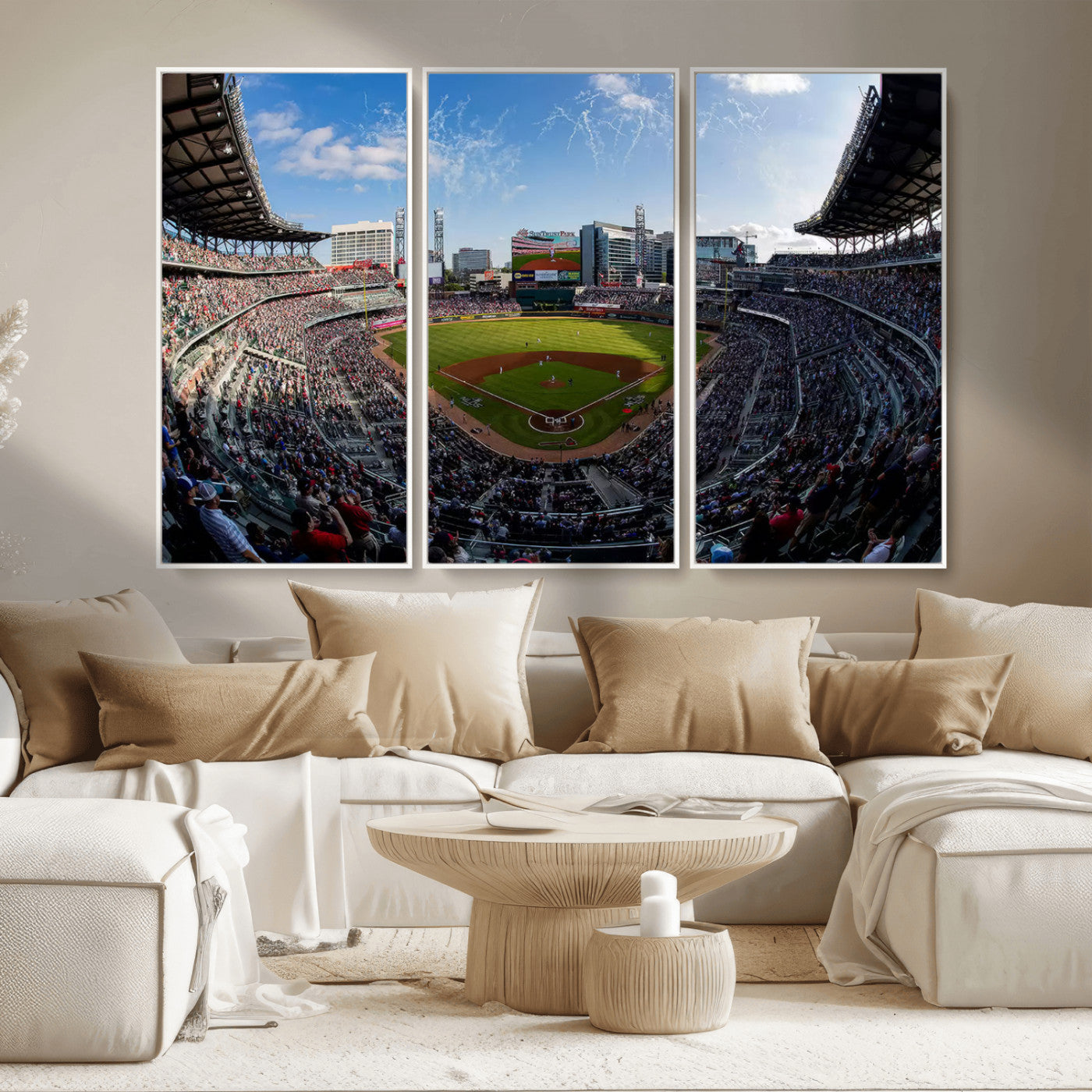 -Truist Park Stadium Canvas Wall Art - Atlanta Braves Game Day Exclusive Decor