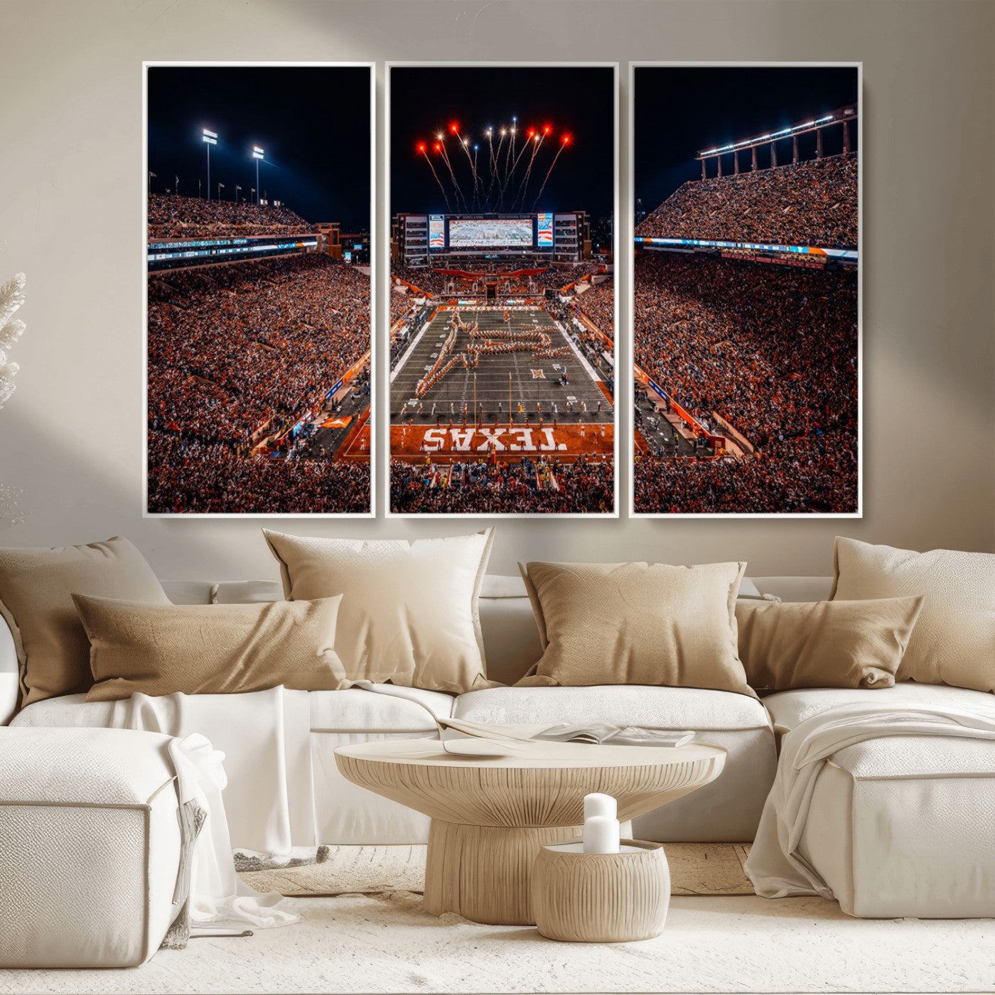 MGV-FC-48X32-3P - Texas Memorial Stadium Wall Art Canvas Print