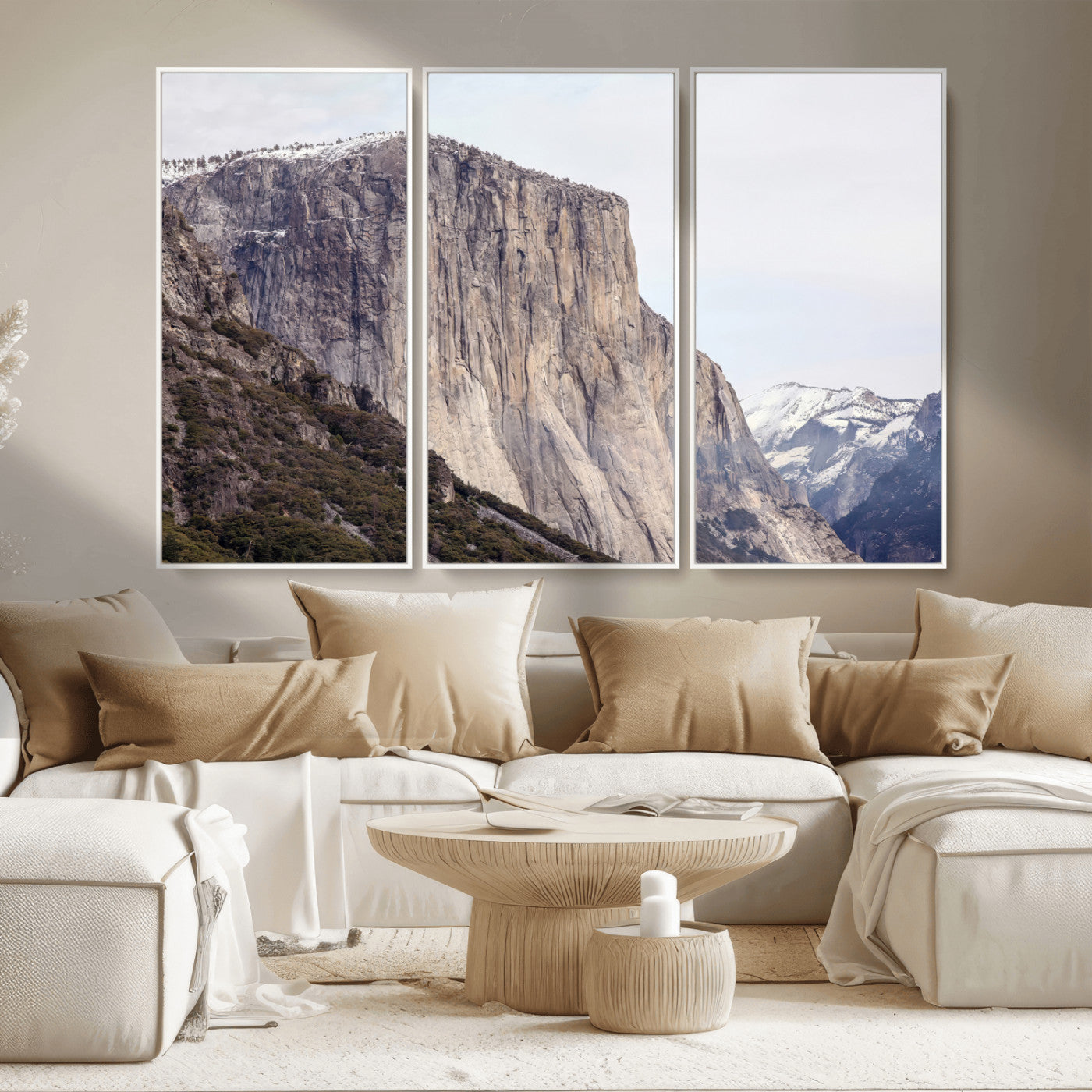 74506434-MGV-CV-36X24 - El Capitan Yosemite Mountain Wall Art – Yosemite Cliff Canvas Print, Rugged Terrain and Timeless Wilderness Decor for Office, Living Room or Cabin