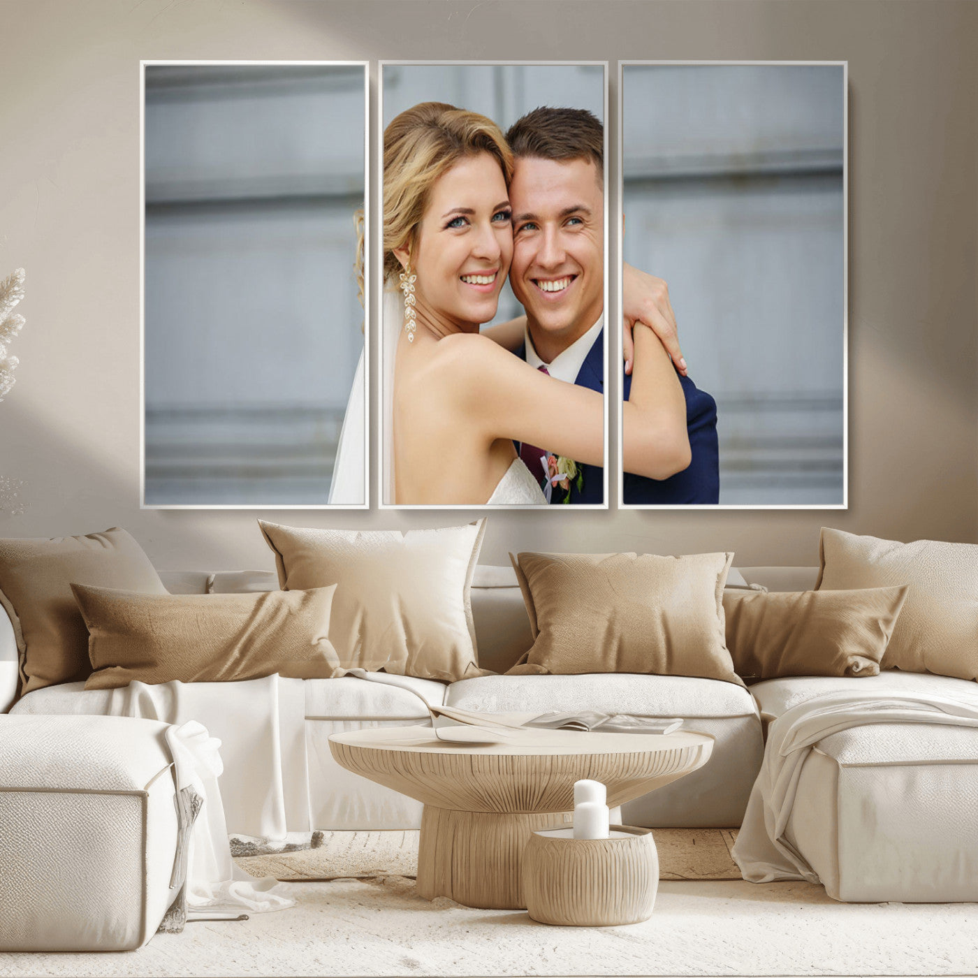 MGV-FC-48X32-3P - Create Your Own Photo Framed Canvas Print - Custom Personalized Wall Art Print for Gift