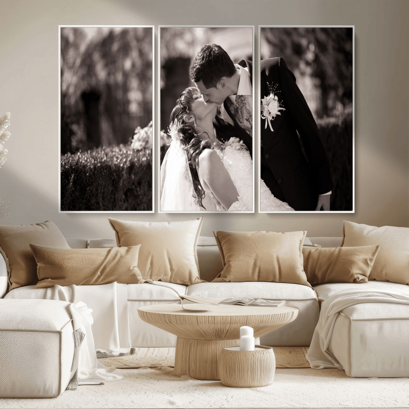 MGV-FC-48X32-3P - Create Your Own Photo Canvas Print - Personalized Wall Art for Home Decor Wall Art Print, Create